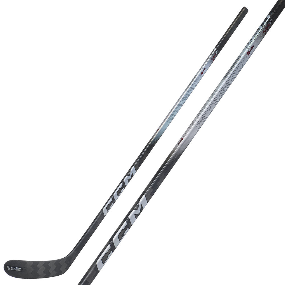 CCM Jetspeed FT8 Pro Senior Ice Hockey Stick - Lightweight Carbon Fiber Hockey Stick for Advanced Players - Perfect for Competitive Games & Training