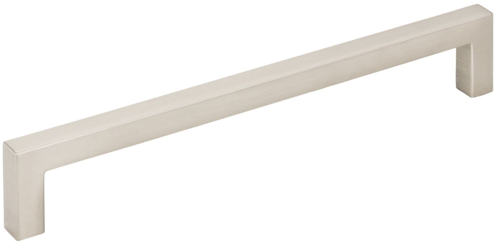 10-Pack 160mm Satin Nickel Square Cabinet Bar Pulls - Modern Kitchen & Bathroom Drawer Handles for Cabinets, Dressers, and Furniture (Center-to-Center Measurement) - Perfect for Home Renovation & DIY Projects