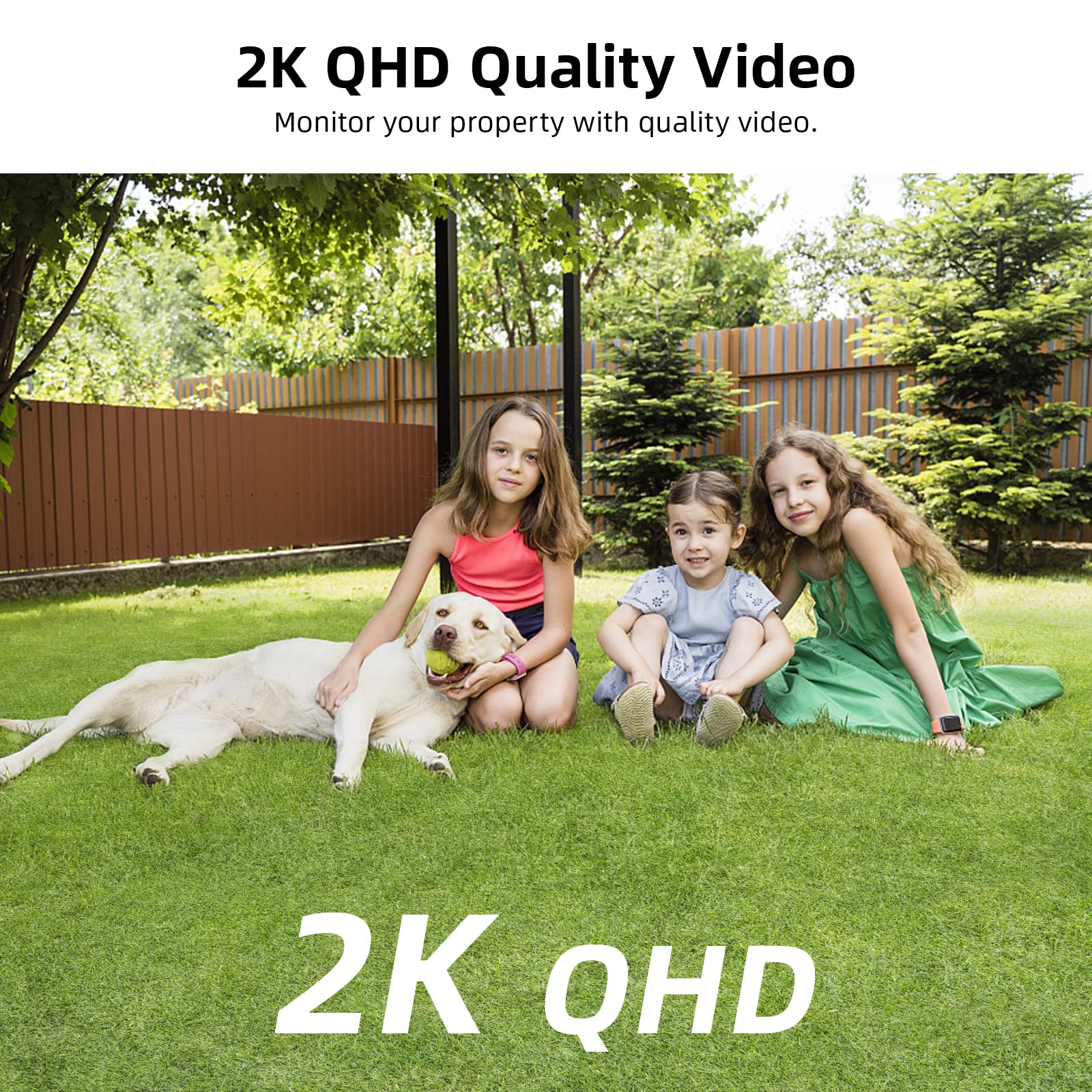 AOSU 2-Pack Wireless Outdoor Security Cameras 2K with Spotlight & Siren - Battery Powered, 2-Way Audio, PIR Human Detection, No Monthly Fee, 2.4GHz WiFi - Ideal for Home Surveillance, Backyard Monitoring, and Property Protection