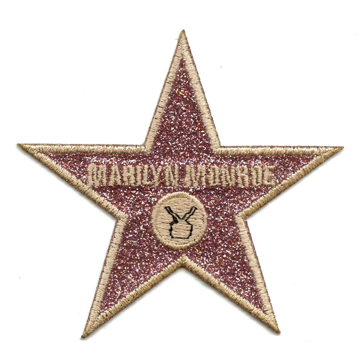 Premium Marilyn Monroe Hollywood Star Iron-On Patch - Walk of Fame Embroidered Applique for Jackets, Jeans & Bags | DIY Costume & Fashion Accessory