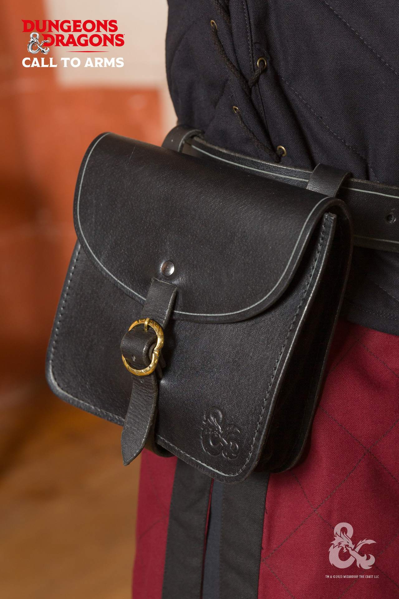 Dungeons & Dragons Black Belt Bag for RPG Gaming & Cosplay | D&D Accessories for Adventurers & Fantasy Lovers