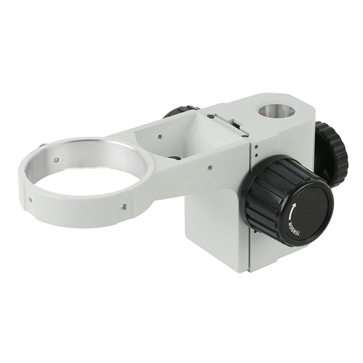 **76mm Adjustable Microscope Ring Focusing Holder & Head Bracket – Compatible with Stereoscopic Microscopes, Stands & Slides (A1-25mm White) – Ideal for Lab Research, Education & Hobbyist Use**