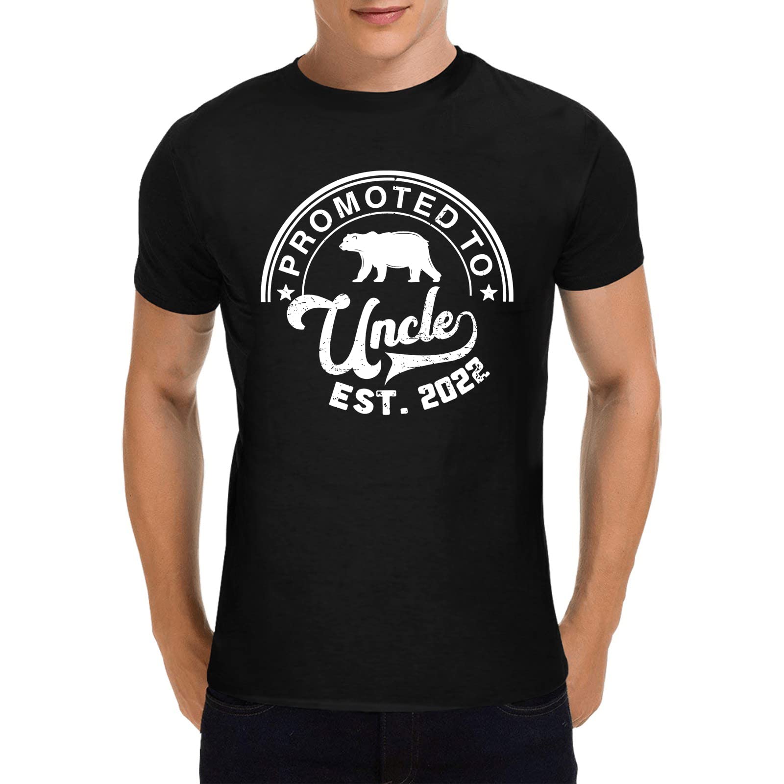 Funny 2022 'Promoted to Uncle' T-Shirt - Best Baby Reveal Gift for New Uncles & Brothers - Perfect for Announcement Parties & Family Celebrations