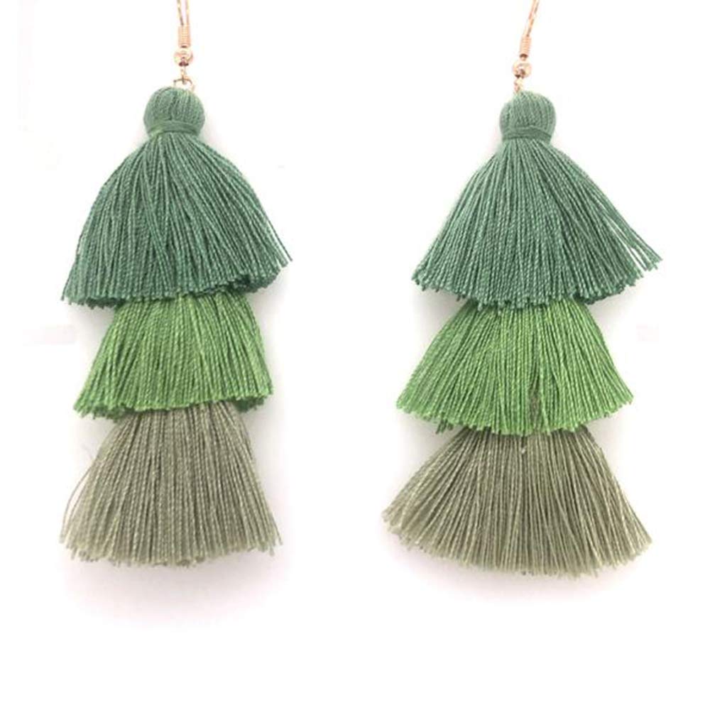 Bohemian Handmade Tassel Earrings for Women - Long Fringe Statement Jewelry Set with Gift Box | Perfect for Travel, Birthday Gifts & Boho Fashion Accessories