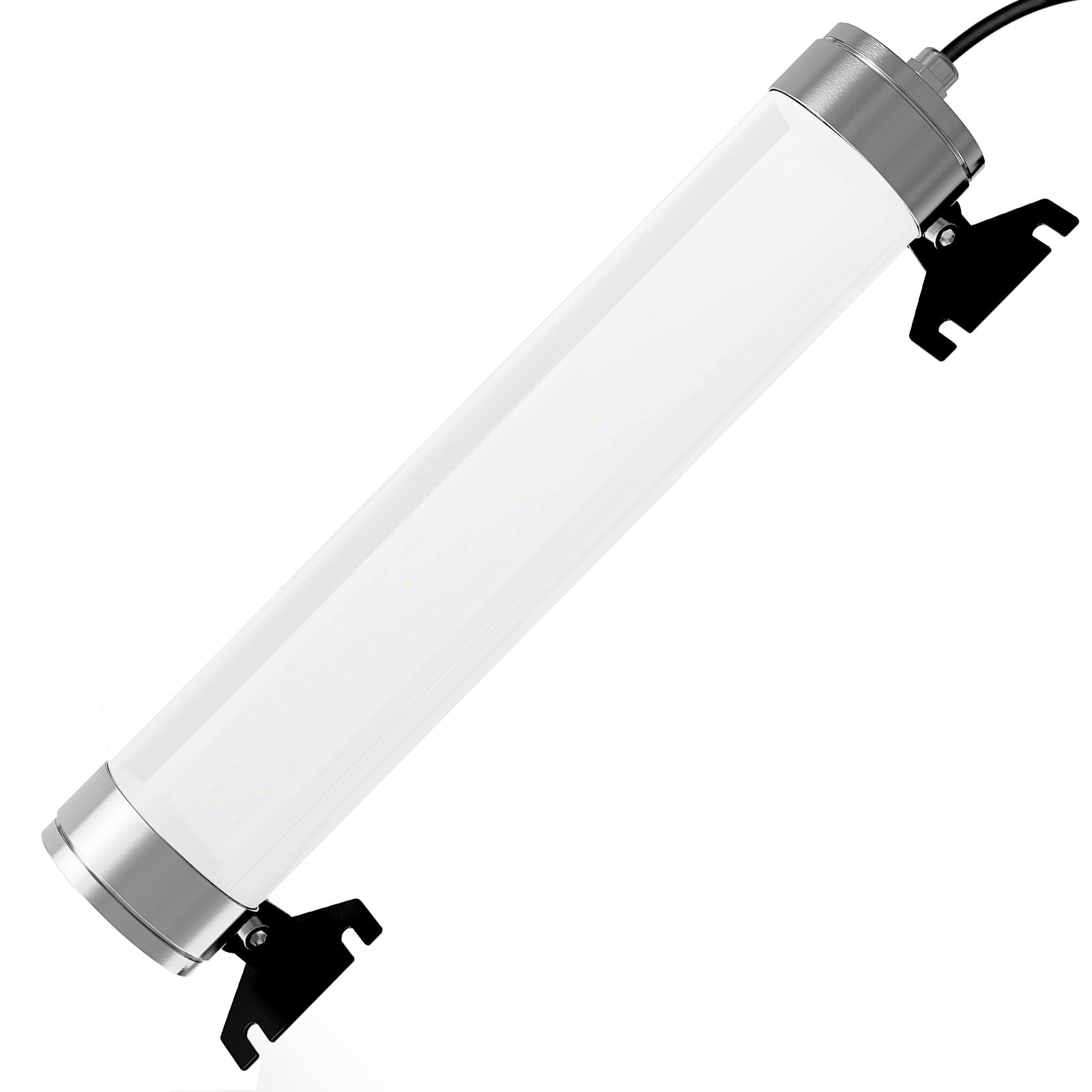 40W LED Machine Light Explosion Proof IP68 Waterproof 120V White CNC Tube Light for Industrial Workshops, Factories, and Metalworking Equipment