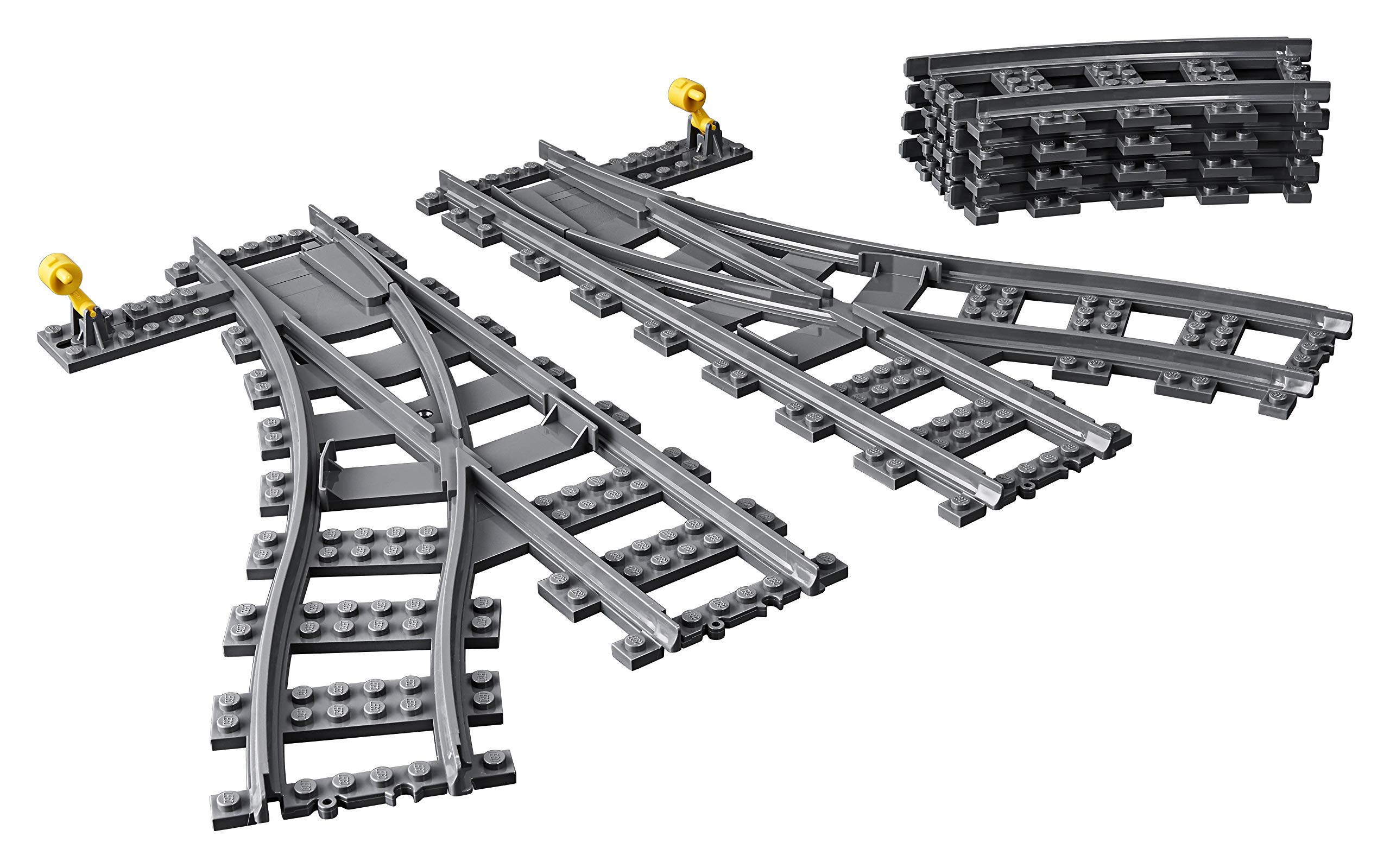 LEGO City Train Tracks Building Toy - 7895 Railway Expansion Set for Kids, Compatible with LEGO Trains | Perfect for Playrooms, Birthday Gifts & STEM Learning Activities