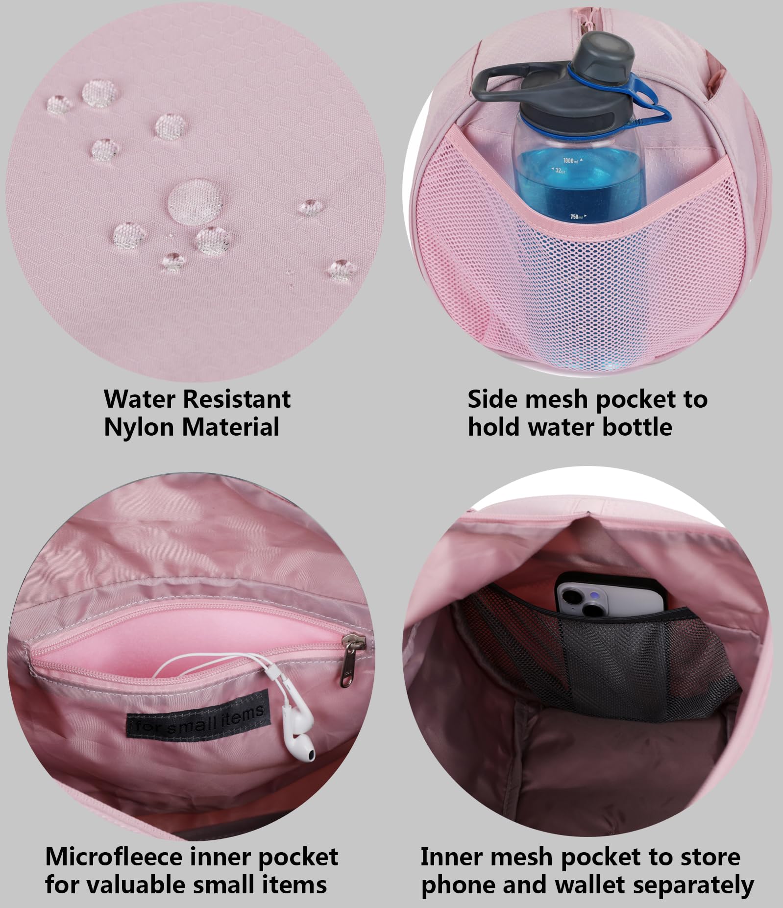 Premium Gym & Sports Duffel Bag for Men & Women - Water-Resistant, Shoe Compartment - Ideal for Workout, Travel & Sports - Mouteenoo