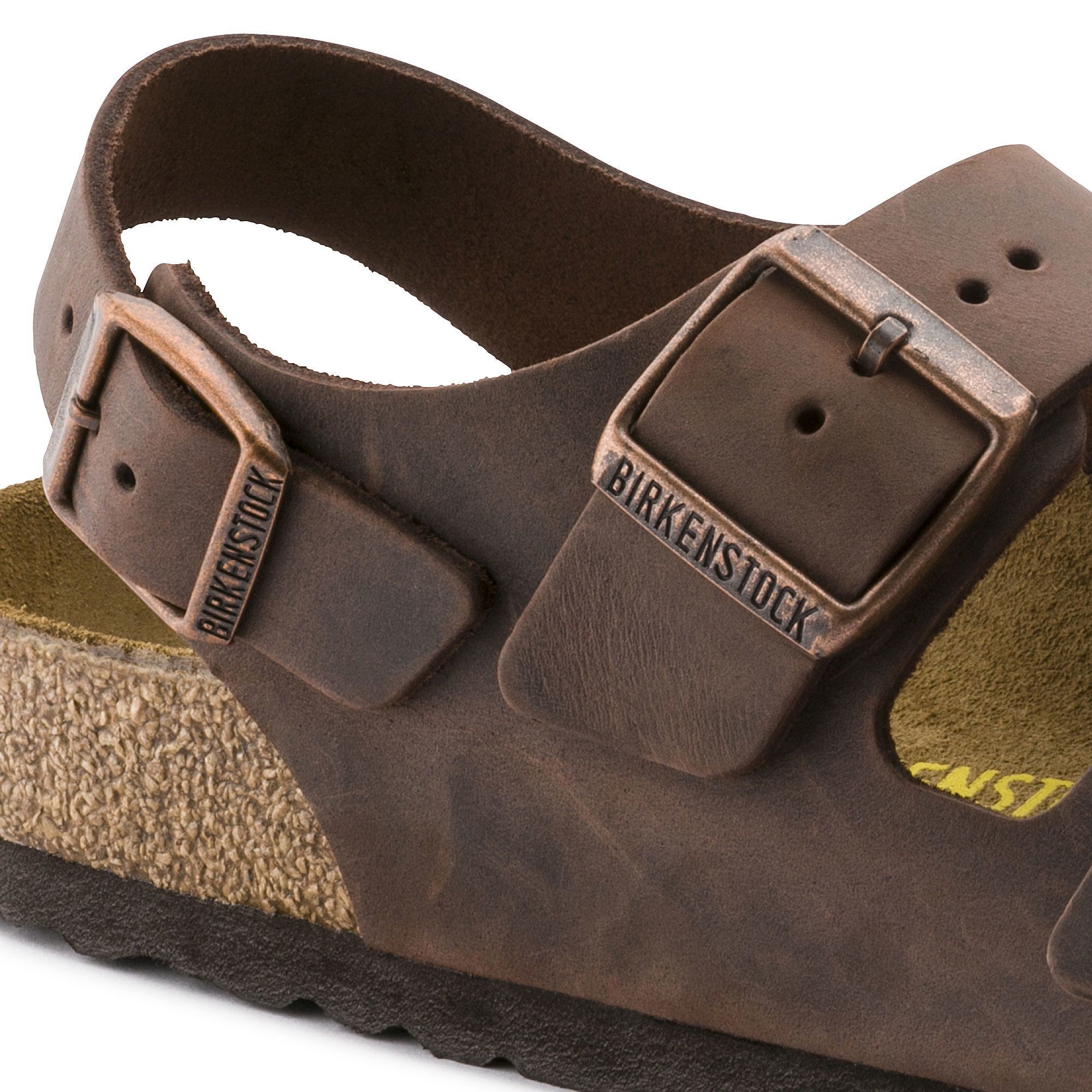 BIRKENSTOCK MILANO HABANA OILED LEATHER SANDALS - Unisex Comfort Footwear for Men & Women | Perfect for Summer, Beach, and Casual Outings