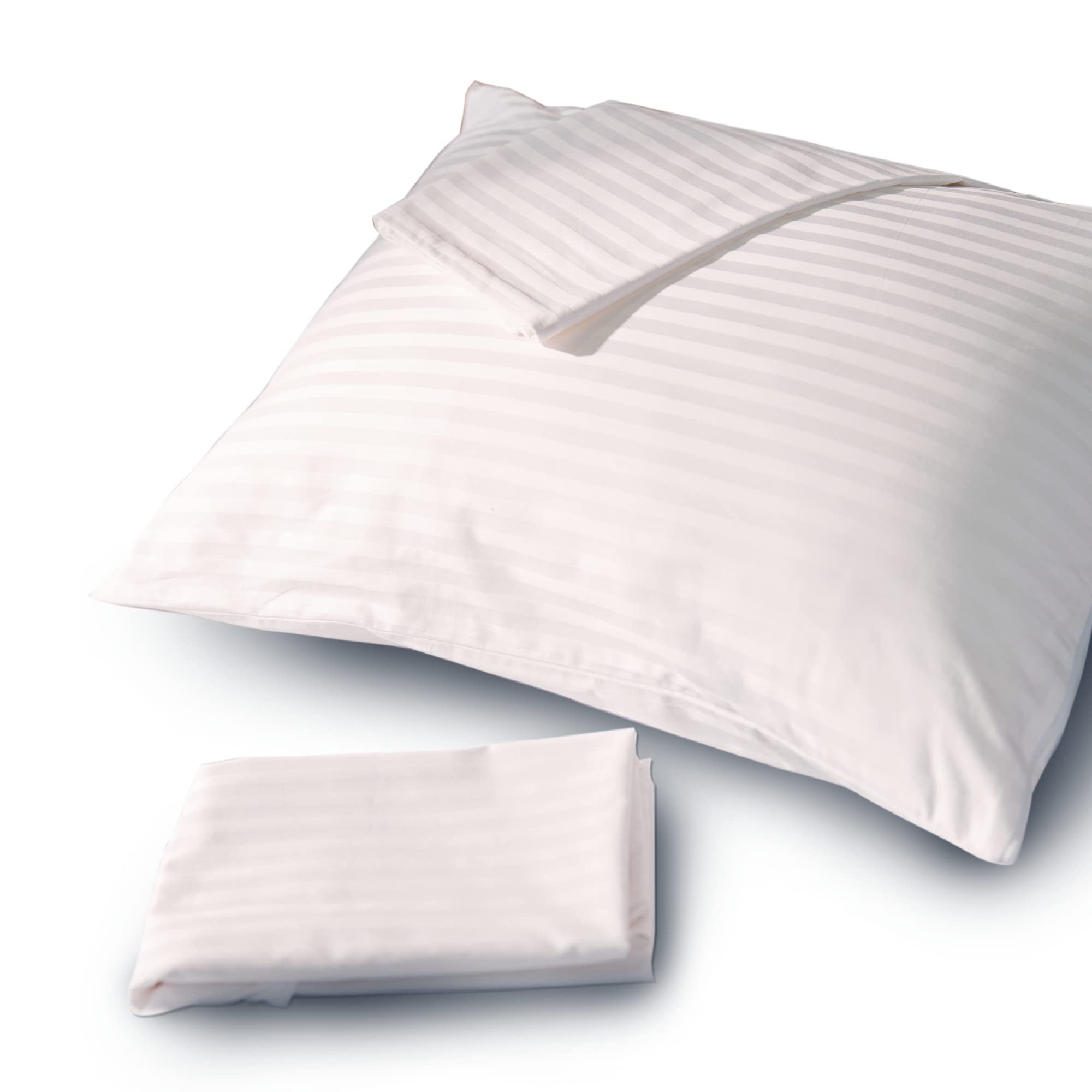 FeelAtHome 100% Cotton Zippered Pillowcase Cover Set - 30x20 Inches (4 Pack, Queen Size) - Waterproof, Noiseless Pillow Protector for Bed, Sofa & Travel - Hypoallergenic Queen Pillow Cover for Home & Hotel Use