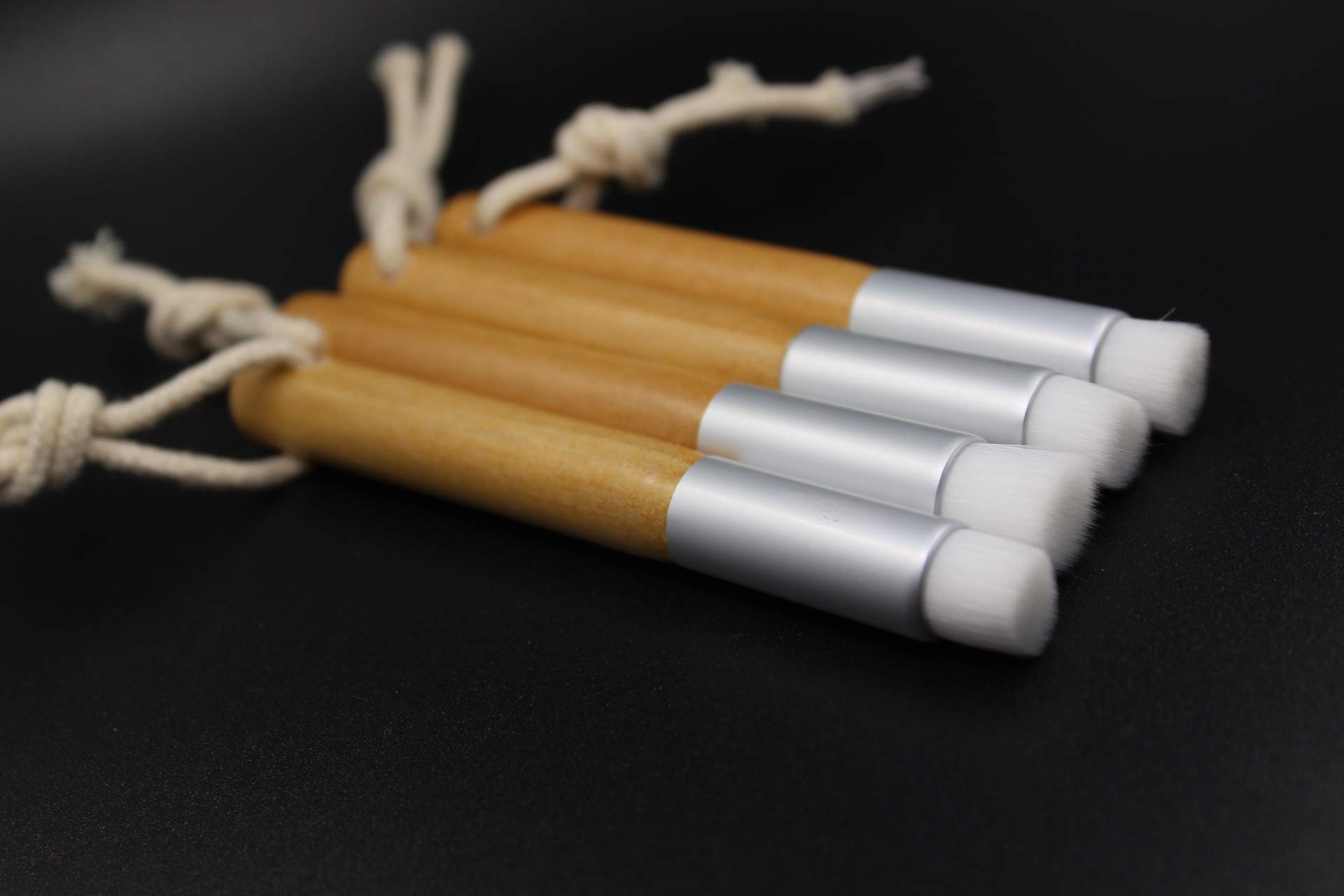 10 PCS White Wooden Eyelash Cleaning Brushes - Soft Cosmetic Brushes for Blackhead Remover & Nose Cleaning - Perfect for Lash Cleansing & Makeup Tool Washing (Ideal for Salon, Spa & Home Use)