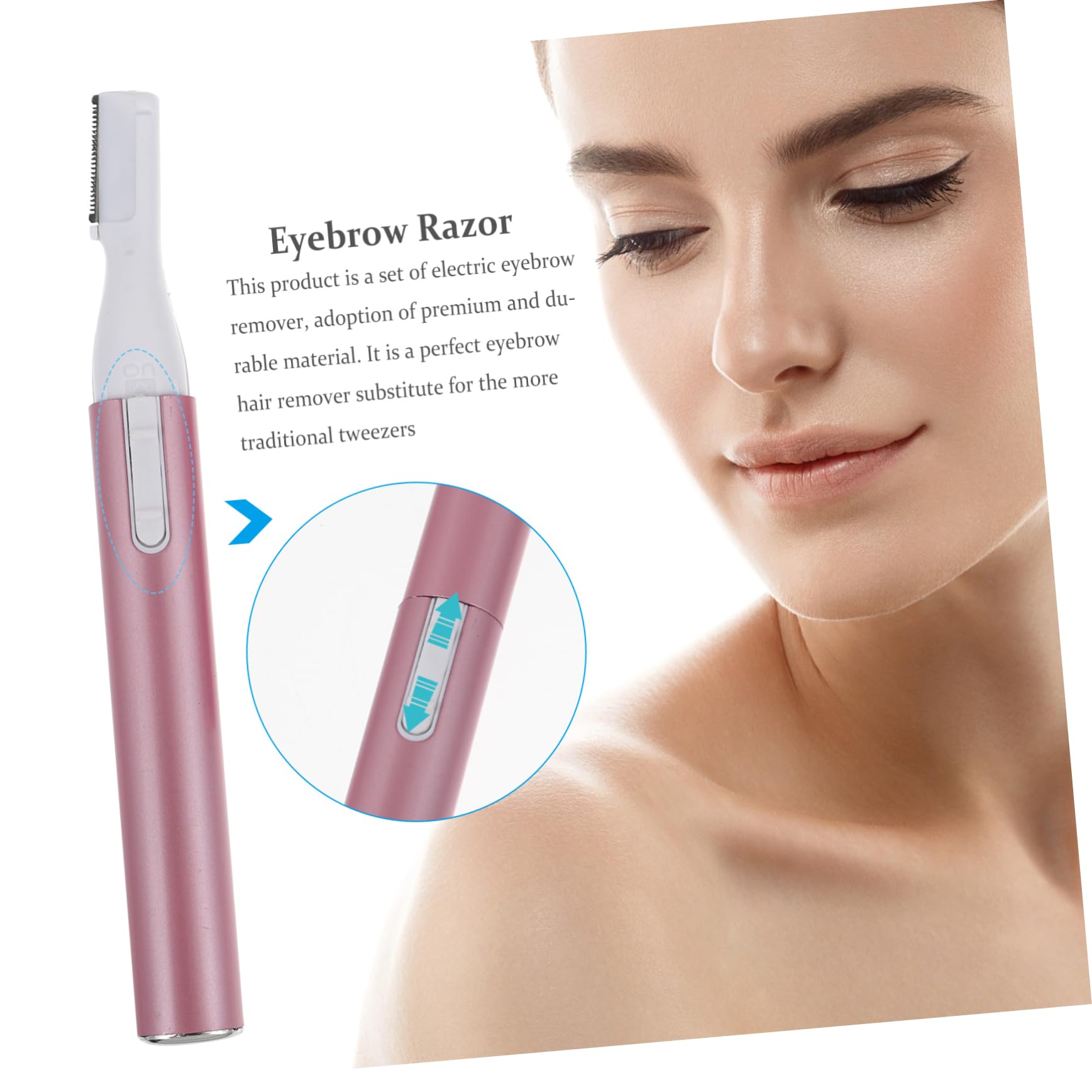 Electric Eyebrow Trimmer & Nose Hair Remover for Women - Rechargeable Facial Shaver, Body Hair Trimmer, Painless Hair Removal Tool - Perfect for Eyebrow Shaping, Nose & Ear Hair Trimming at Home or Travel