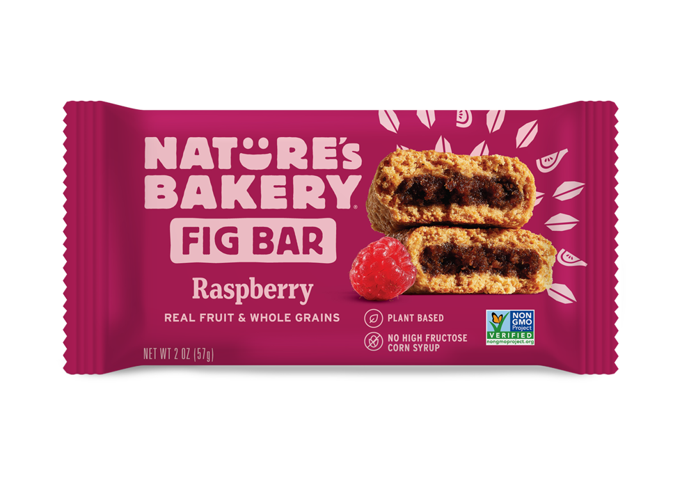 Nature's Bakery Stone Ground Whole Wheat Fig Bars - Raspberry Flavor (Pack of 12) | Healthy Snack for Kids, Adults & On-The-Go Energy | Perfect for Lunchboxes, Hiking & Office Snacks