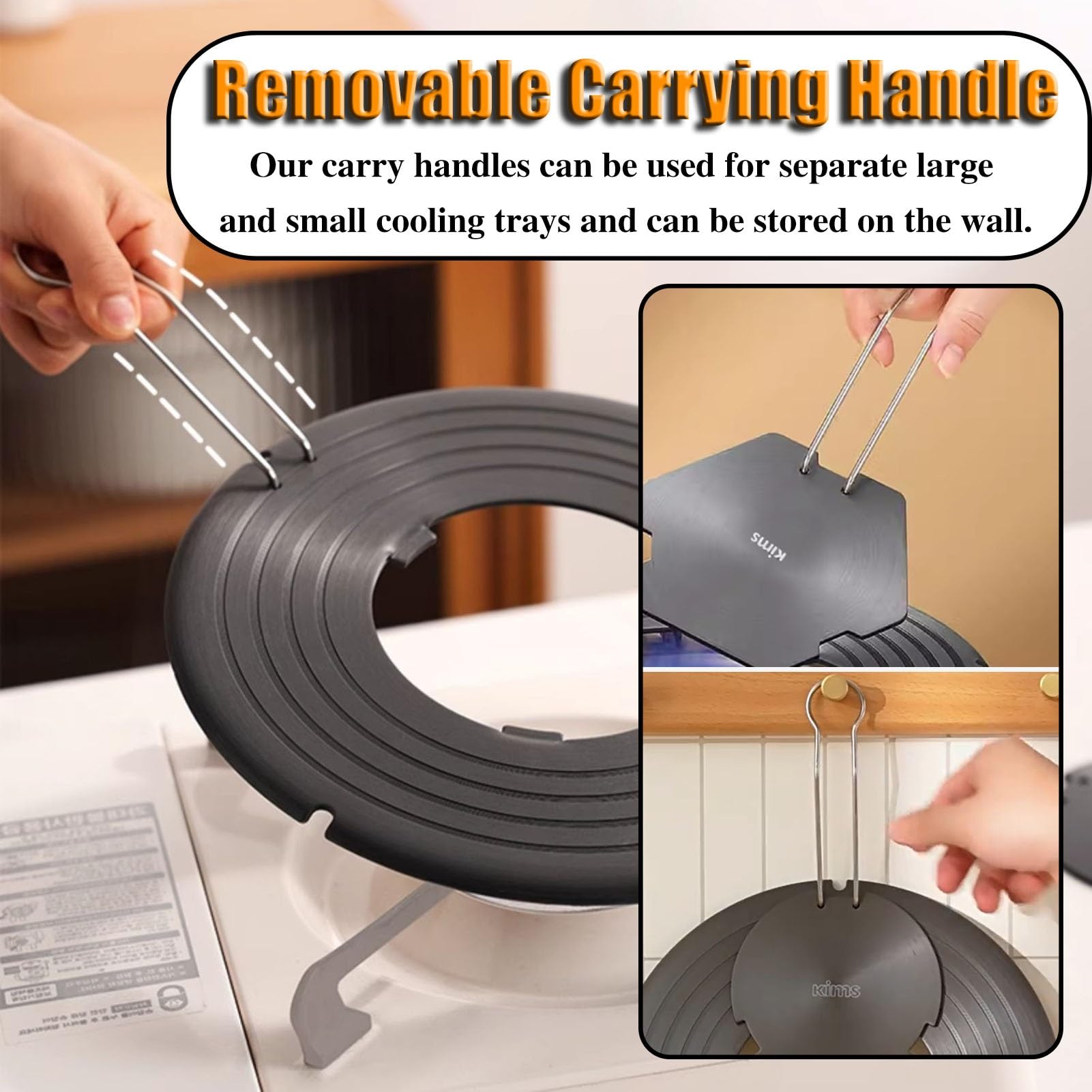 **Detachable Heat Diffuser Plate for Gas Stove & Grill – Non-Stick Coating, Even Heat Distribution, Aluminum Shield – Perfect for Simmering, BBQ, and Stovetop Cooking**