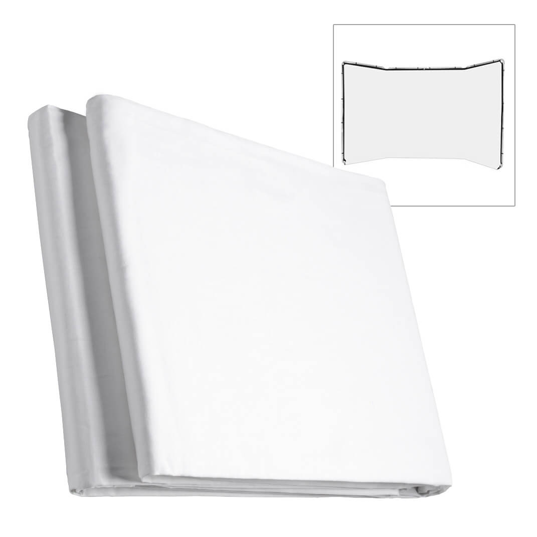 4x2.4m White Wrinkle-Free Photography Backdrop - Perfect for Product Shoots, Portrait Photography & YouTube Backgrounds