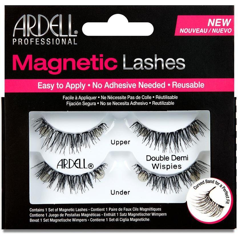Ardell Magnetic Strip Lashes - Double Demi Wispies False Eyelashes for Natural Look | Perfect for Parties, Weddings & Everyday Wear