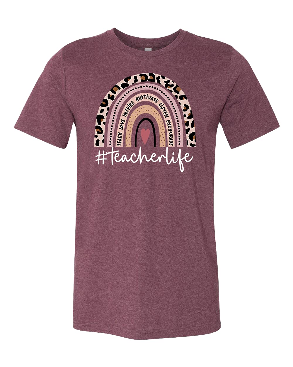 Boho Rainbow Teacher Shirt - Inspirational Teacher Apparel for Women, Cute Kindergarten Teacher T-Shirt, Back to School Gift for Educators - Perfect for Classroom, Teacher Appreciation Week & School Events