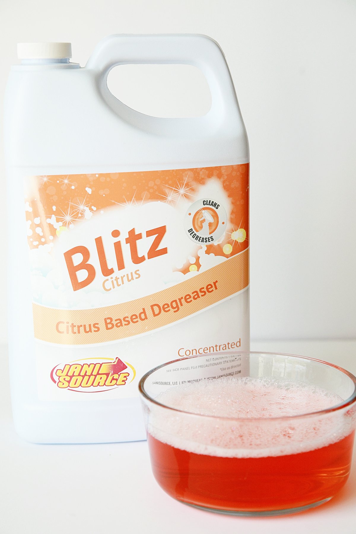 Blitz Citrus All Purpose Cleaner - 4 Gallon Case (128 oz) | Multi-Surface Degreaser for Kitchen, Bathroom, Floors & More | Eco-Friendly & Powerful Cleaning Solution