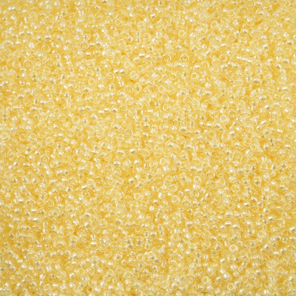11/0 Czech Seed Beads #39019 Crystal Terra Light Pearl Lined Luster 23g - Perfect for Jewelry Making, Beading Crafts, and DIY Accessories