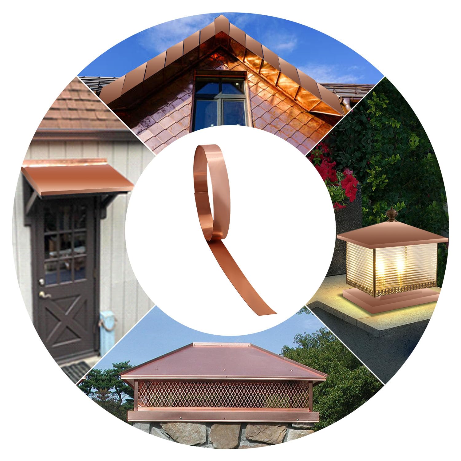 Premium Copper Sheet Roll 1000x30x1mm (LxWxT) - Heavy Duty Copper Flashing for Roofing, Gutters & DIY Projects | Ideal for Home Repair, Metal Crafting & Weatherproofing