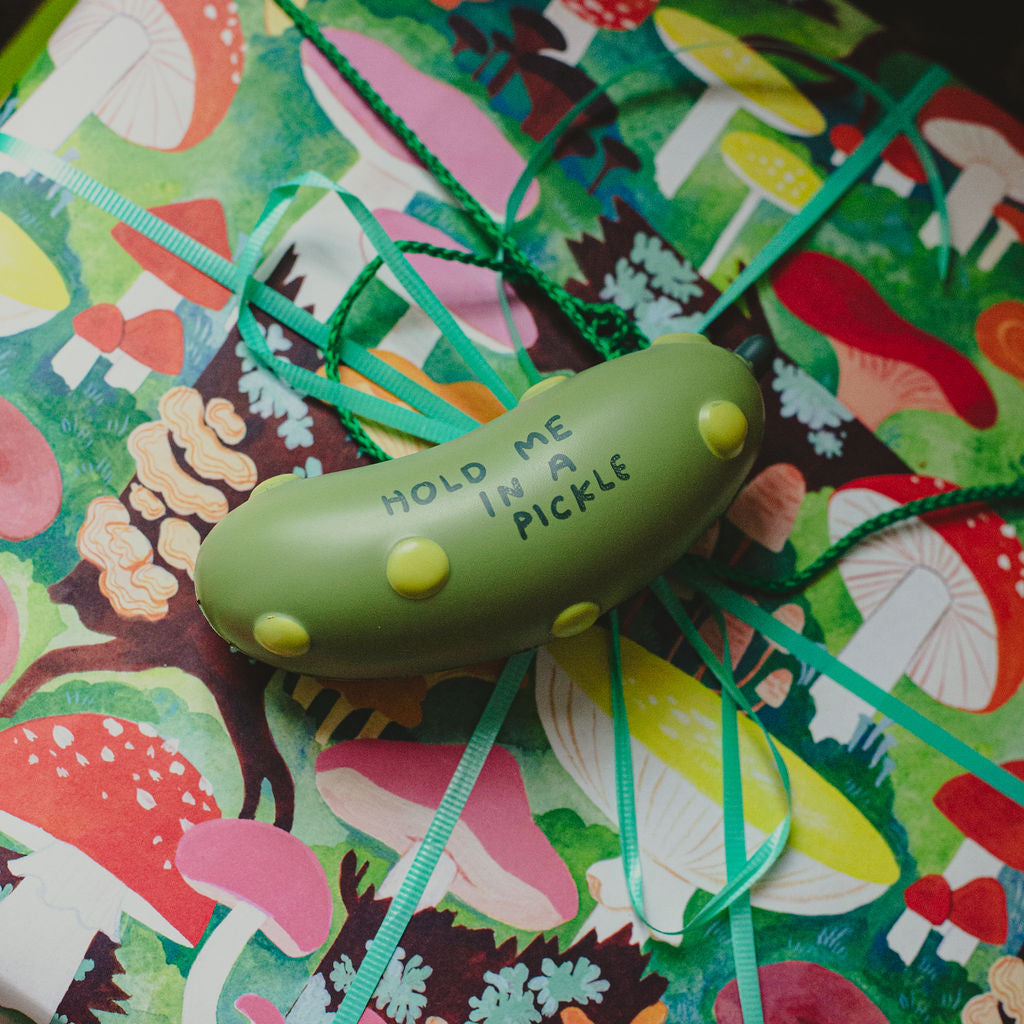 Relaxing Pickle Stress Ball - Squeeze & Relieve Anxiety, Perfect for Office, School & Home Use