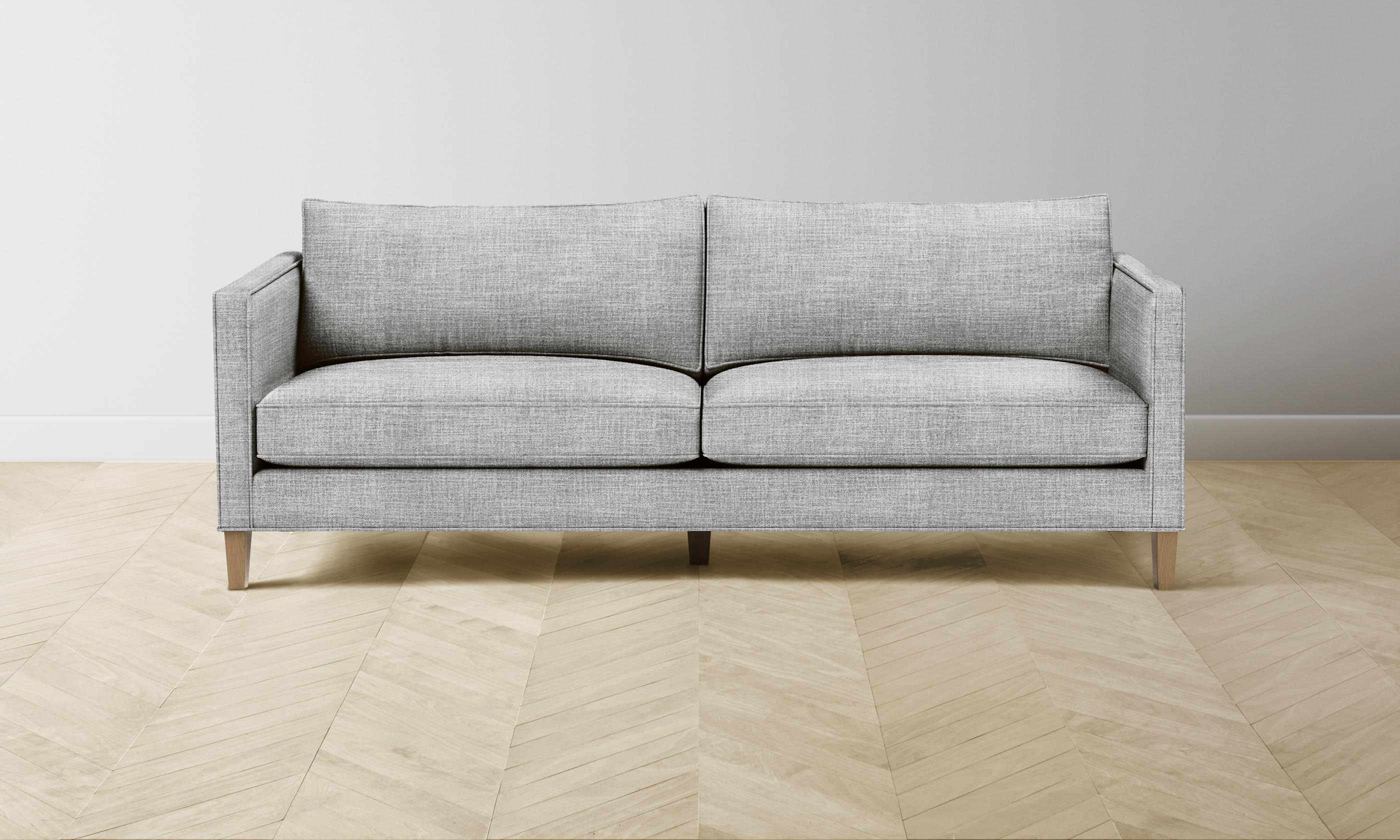 Premium Crosby Sectional Sofa with Performance Textured Tweed Upholstery in Alpine White - Perfect for Living Rooms, Family Gatherings & Cozy Movie Nights