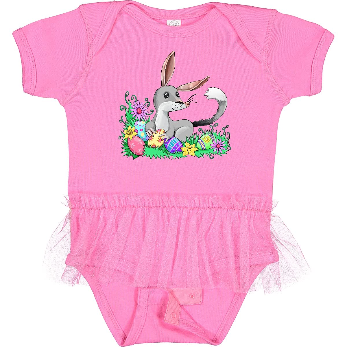 Inktastic Easter Bilby with Eggs and Flowers Baby Bodysuit - Cute Easter Outfit for Infants, Perfect for Holiday Photos, Family Gatherings & Spring Celebrations