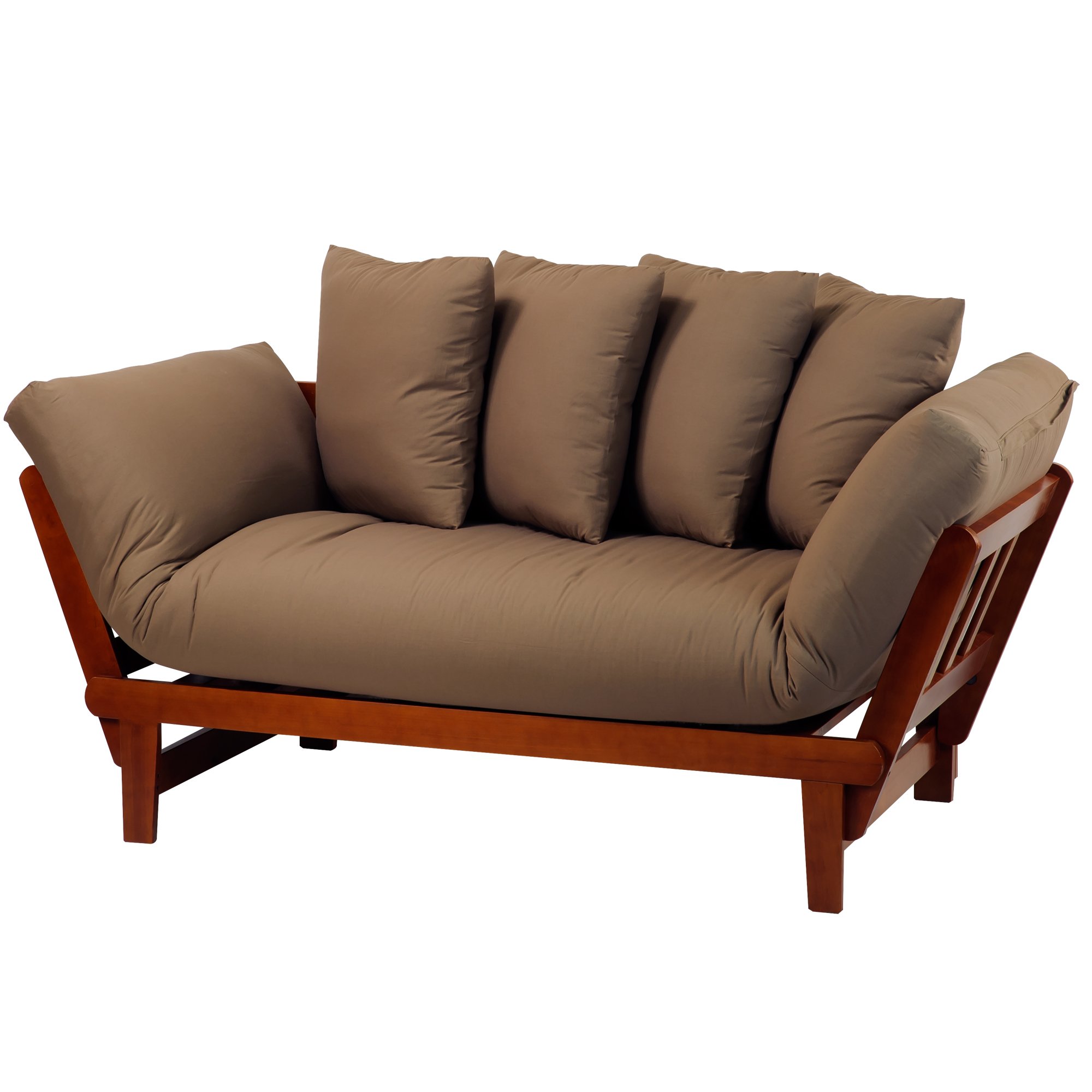 Casual Home Fabric Lounger Sofa Bed with Removable Cover - Single Size for Small Spaces, Living Room, Dorm, or Guest Room | Comfortable and Stylish Sleeper Sofa for Relaxing & Napping