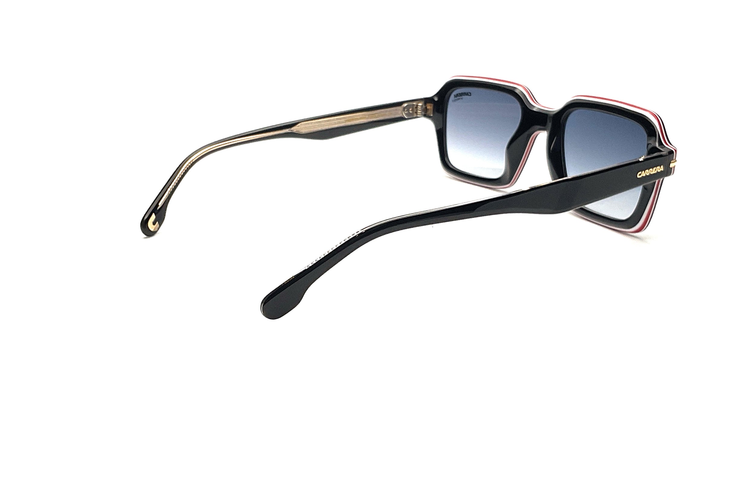 Carrera 358 Sunglasses - Black Gold Frame - UV Protection - Polarized Lenses for Driving, Running & Outdoor Activities