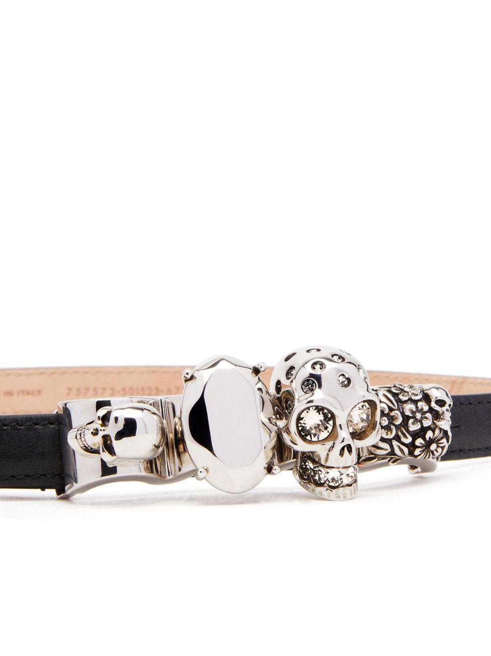 Alexander McQueen Black Leather Belt for Men & Women | Luxury Designer Fashion Accessory | Perfect for Casual, Office & Formal Outfits