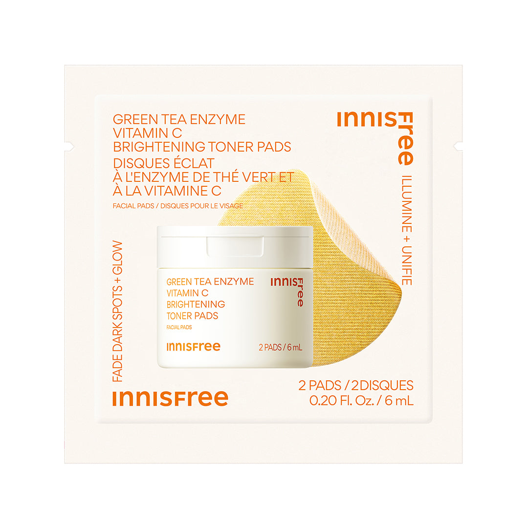 Vitamin C Toner Pads (2 Pack) - Brightening & Exfoliating Facial Treatment for Glowing Skin | Perfect for Morning & Night Skincare Routine