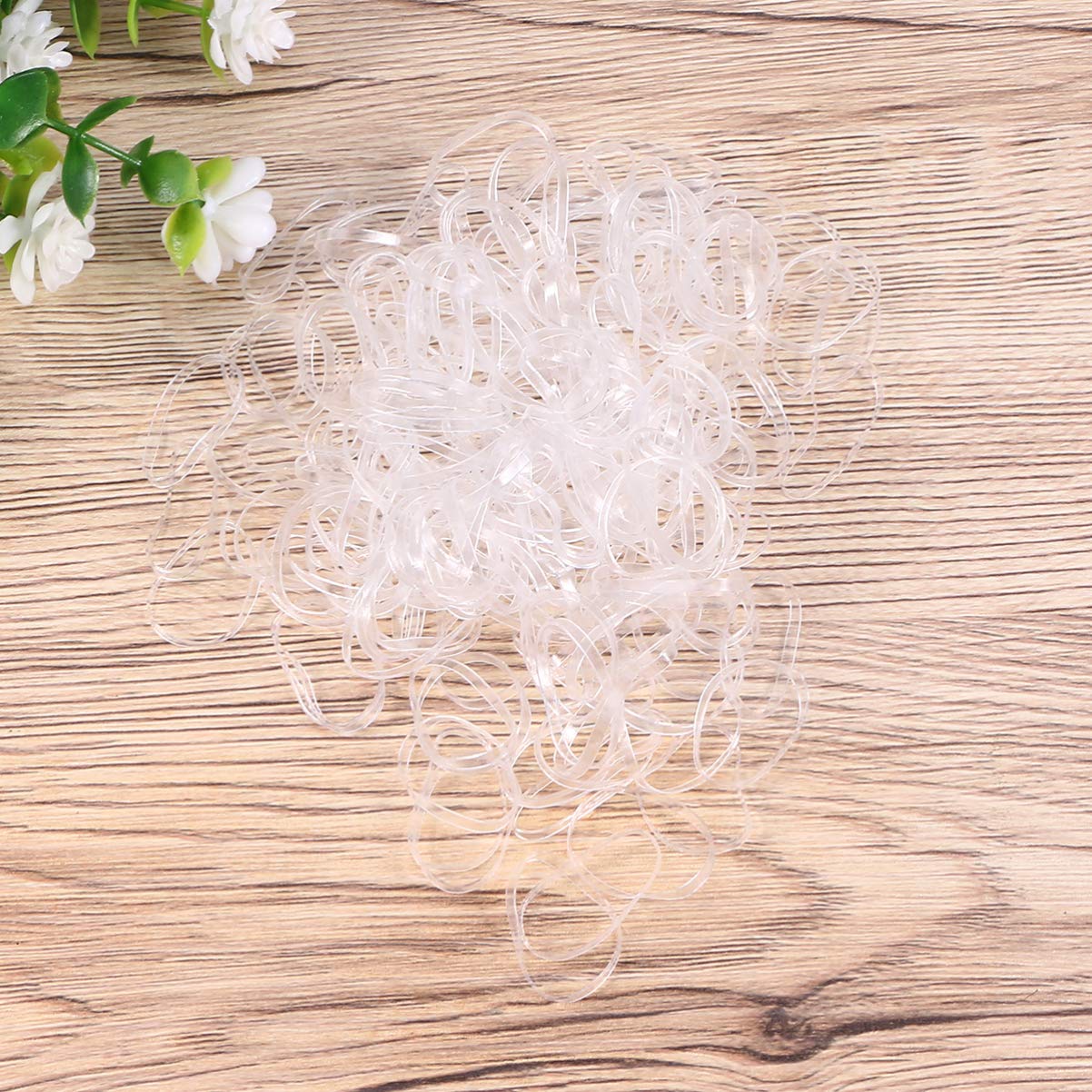 1000pcs Strong Elastic Hair Rubber Bands - No Slip Ponytail Holders for Women & Girls - Perfect for Braiding, Bun Making, and Everyday Hairstyling