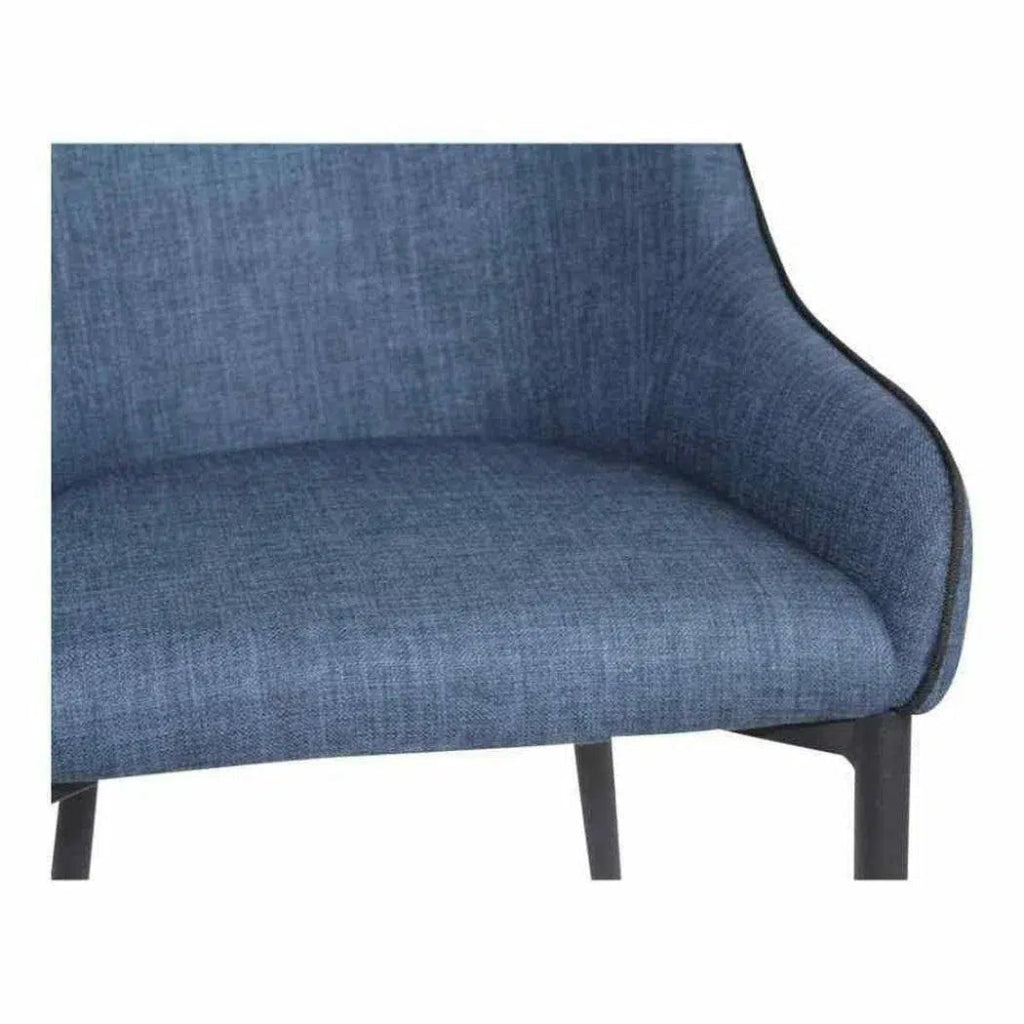 21.5 Inch Dark Blue Dining Chairs Set of 4 - Modern Kitchen & Dining Room Furniture for Home, Restaurant, and Office Use
