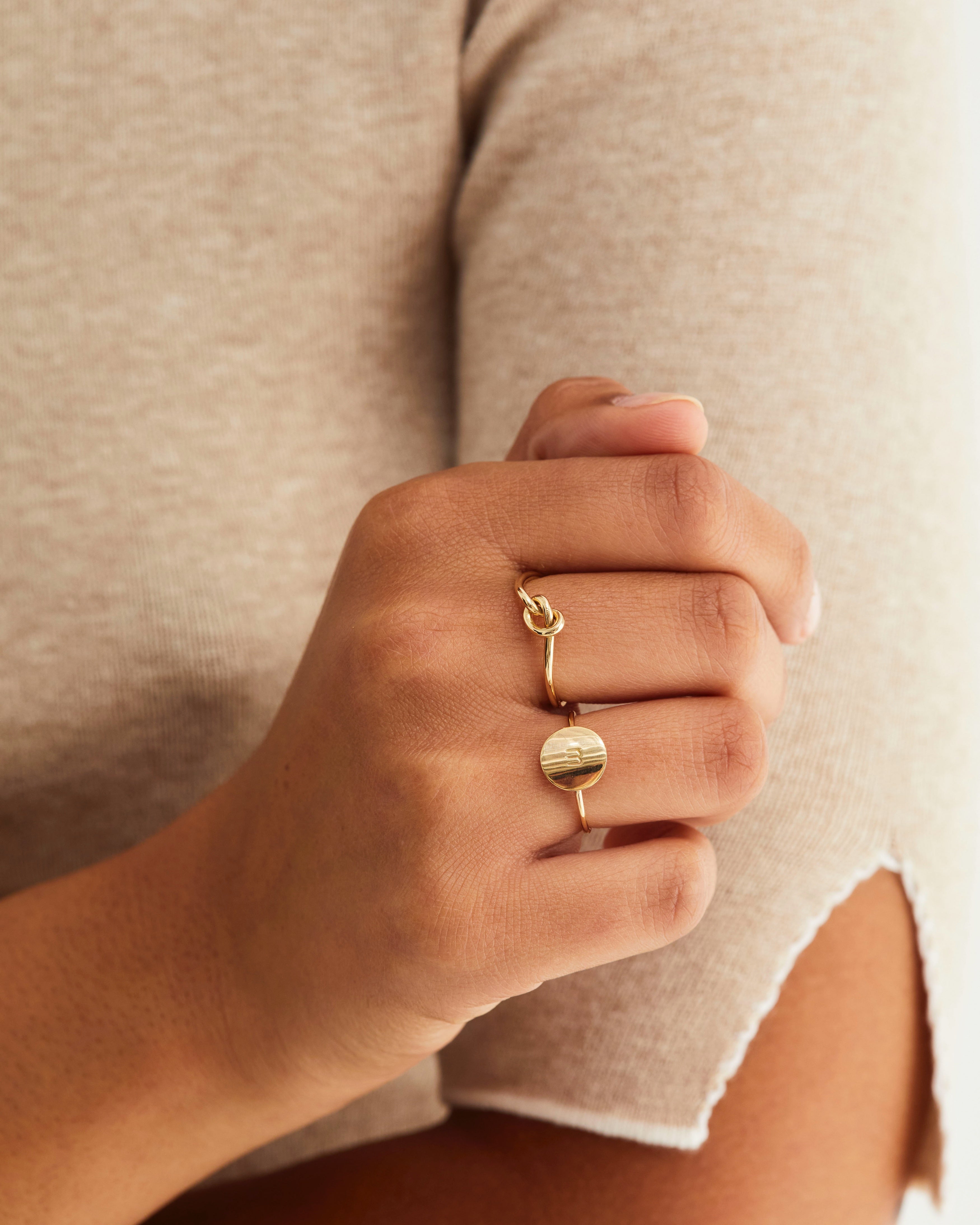Rose Gold Cara Ring - Elegant Stackable Ring for Women, Perfect for Everyday Wear, Gift Giving & Special Occasions