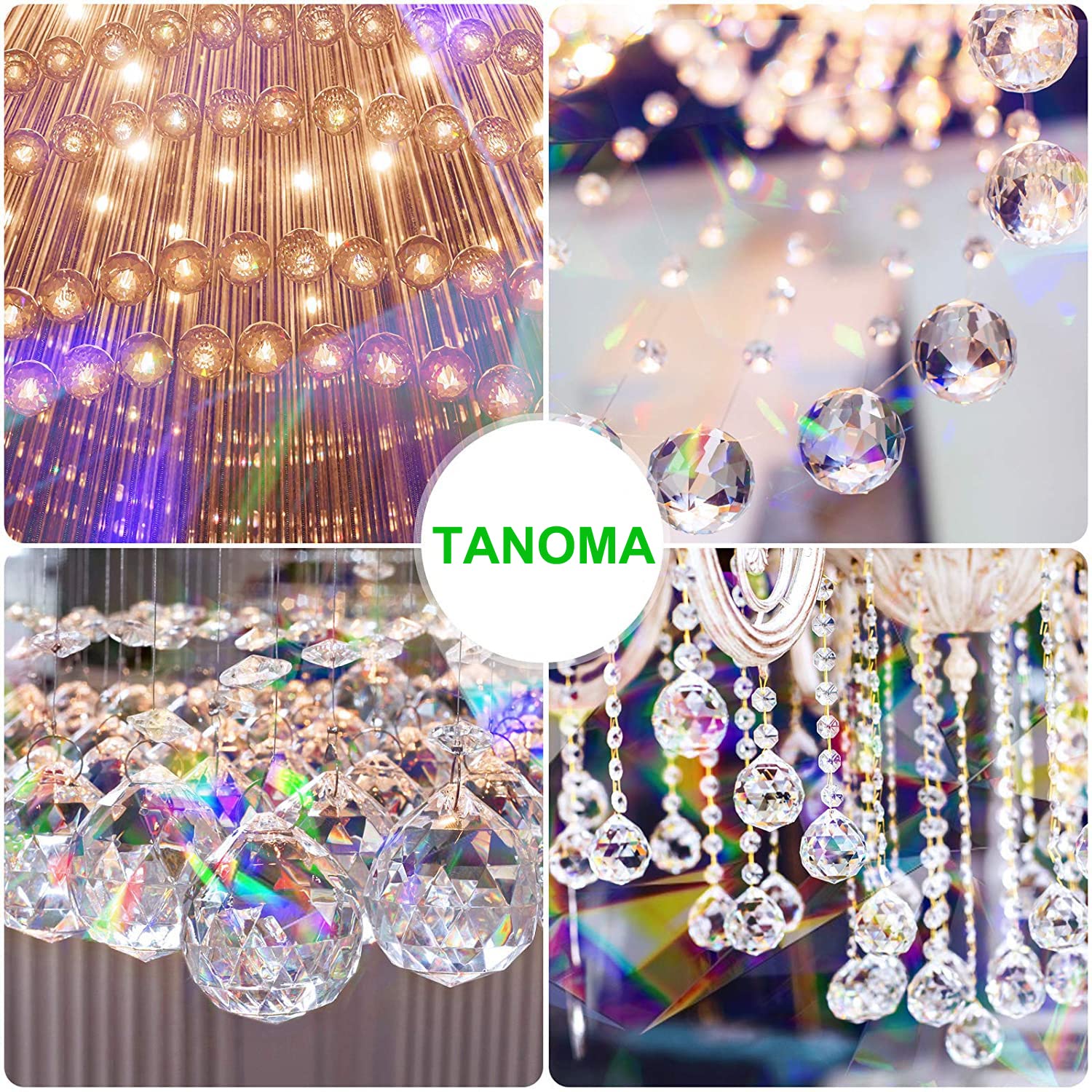 Rainbow Window Prism Suncatcher - Crystal Hanging Pendant for Windows - Creates Stunning Rainbow Light Effects - Perfect for Home Decor, Meditation Rooms & Gift Giving