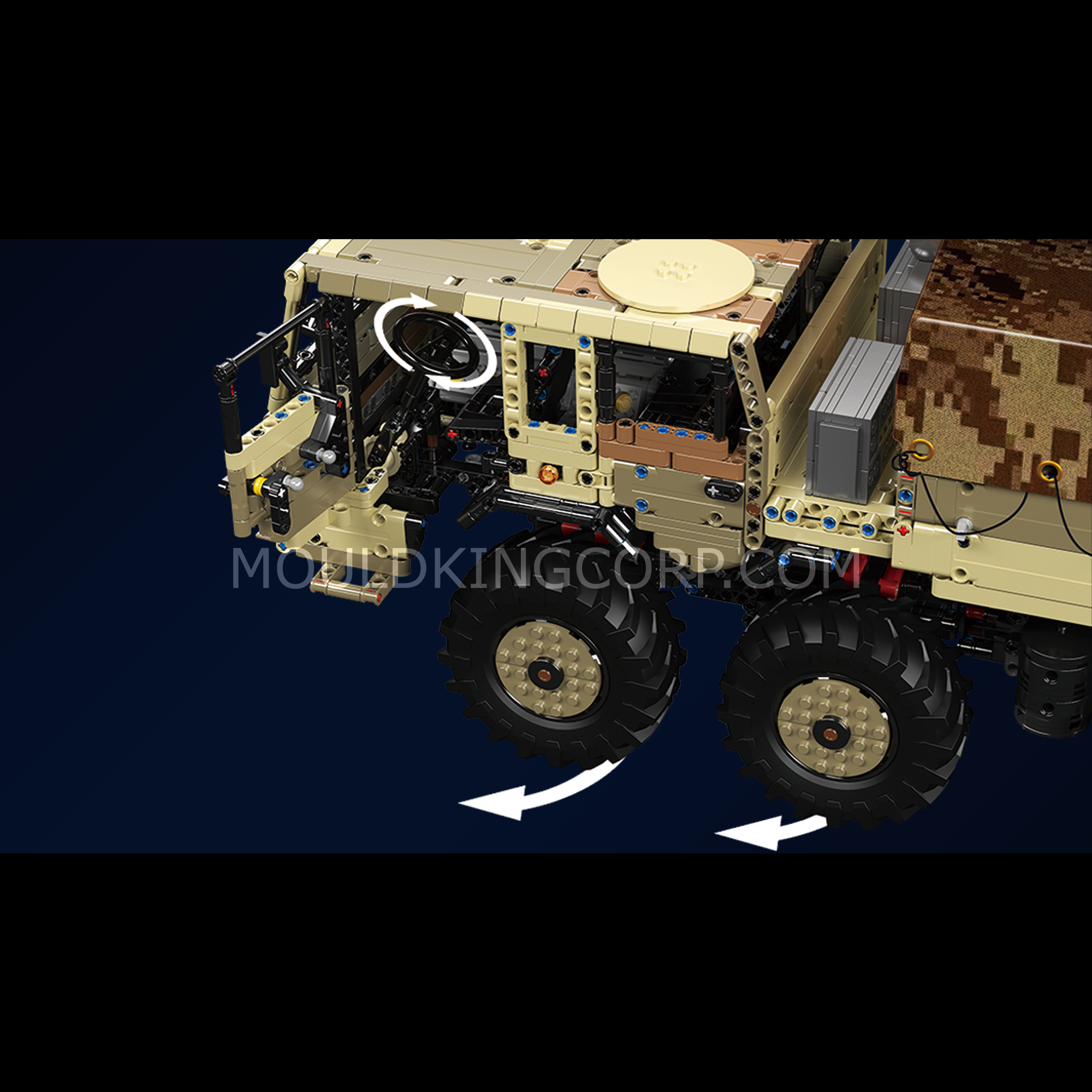 Mould King 20039/20040 Remote Control KOLOS 8X8 Truck Building Set - 4,733 Piece RC Construction Vehicle Model Kit for Adults & Teens | STEM Educational Toy for Engineering Enthusiasts | Perfect for Collectors & Off-Road Adventure Play