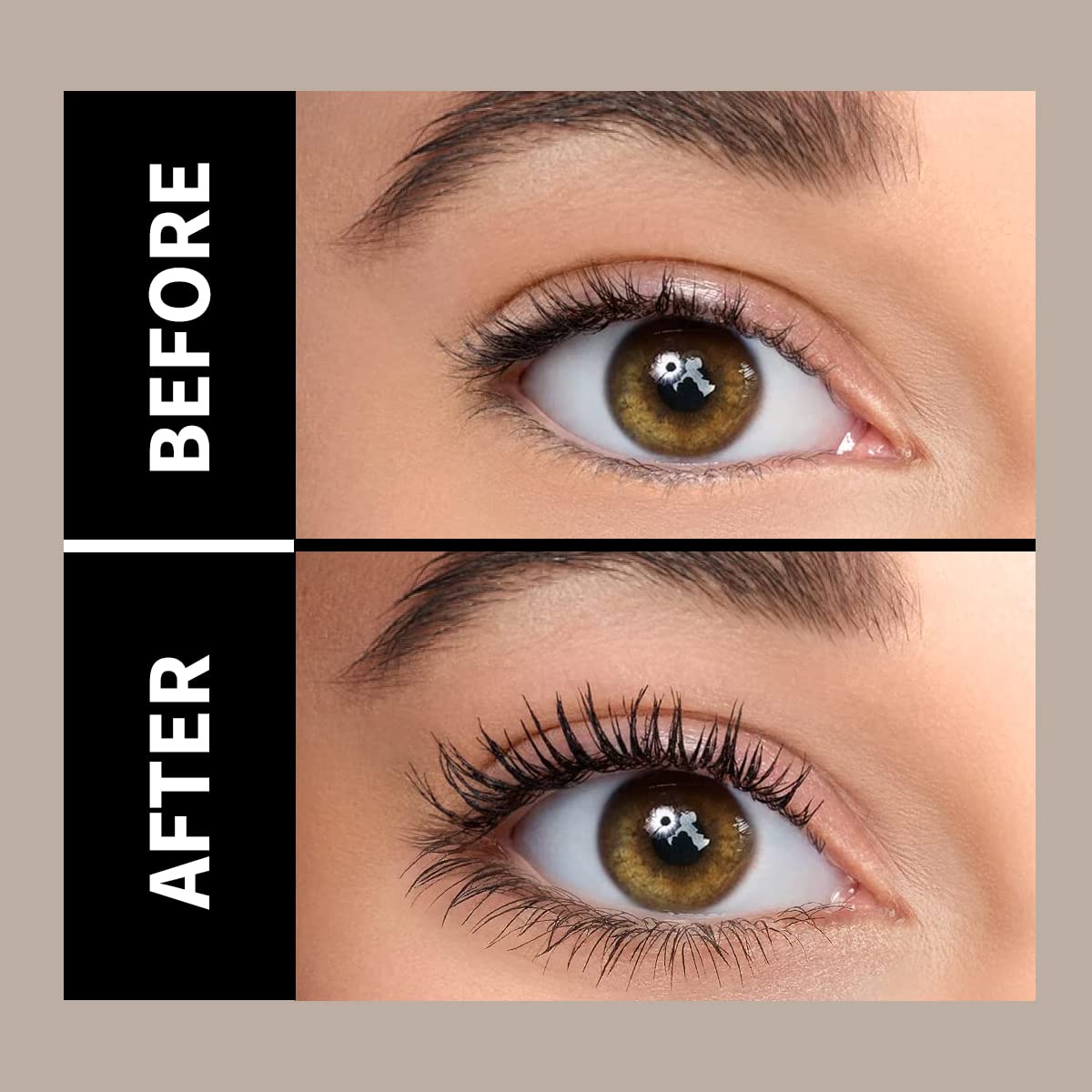 INCOLOR Long-Lasting Waterproof Mascara - Smudge Proof & Volumizing for Men & Women (9ml, Black) - Perfect for Swimming, Workouts & All-Day Wear