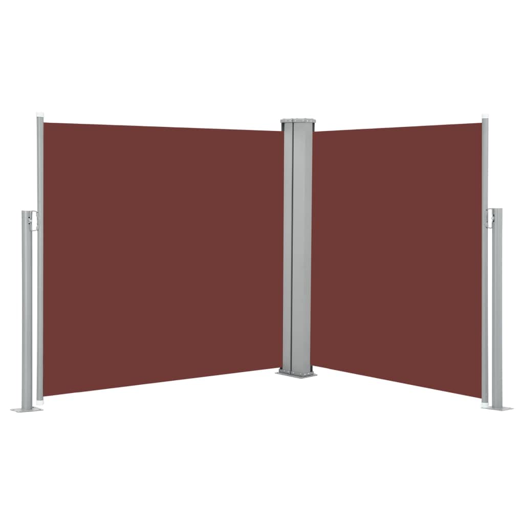 Double Retractable Patio Screen Awning - Waterproof 47.2