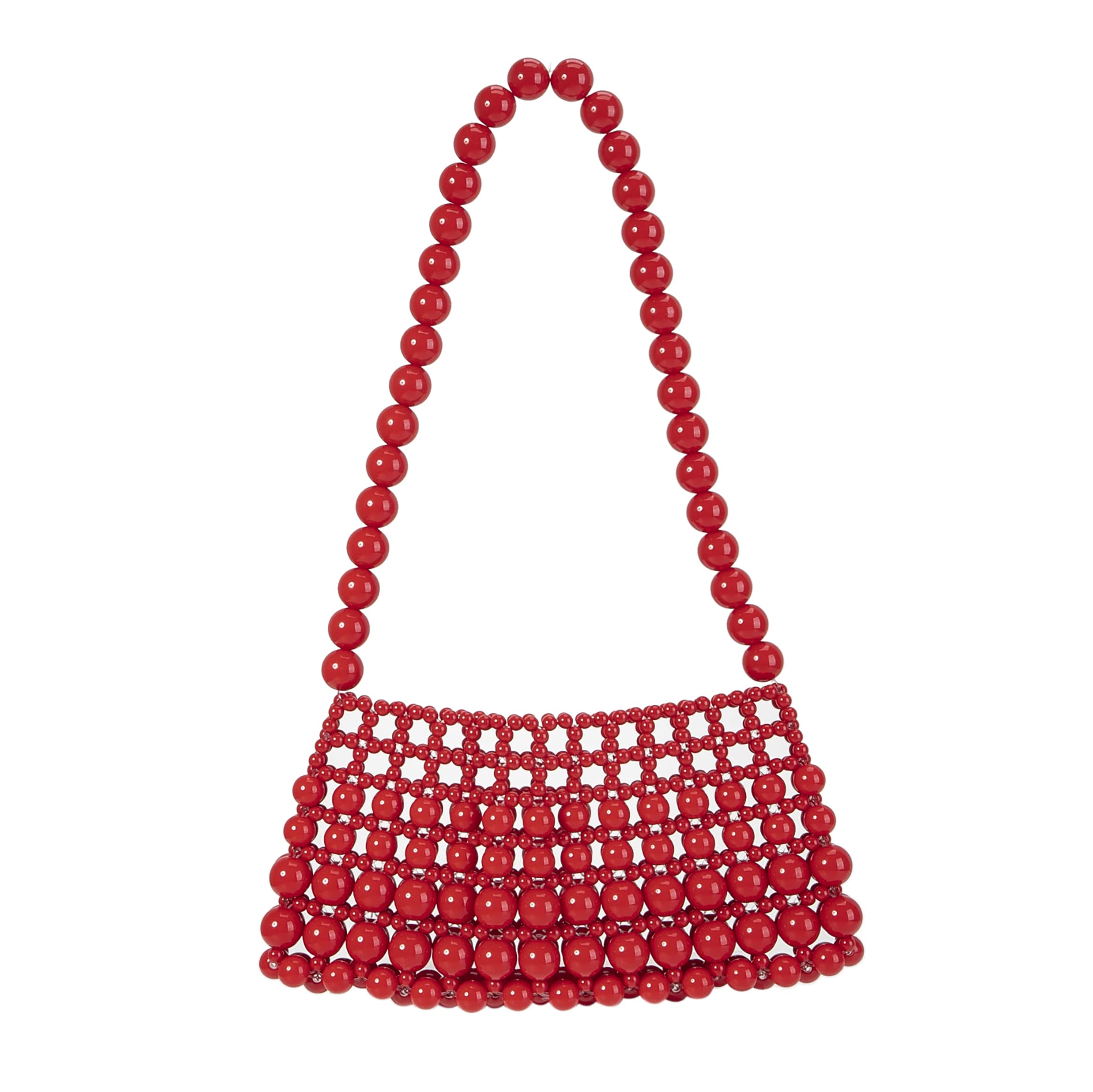 YUSHINY Women's Handmade Acrylic Beaded Satchel Handbag - Elegant Evening Clutch for Wedding, Party, Prom & Special Occasions