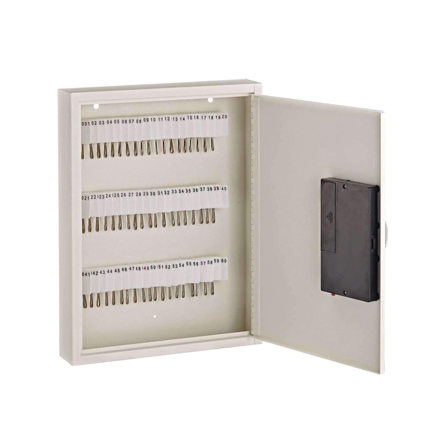 AdirOffice 60-Key Digital Lock Key Cabinet - Stainless Steel 304 Security Box for Home, Office & Hotel (13