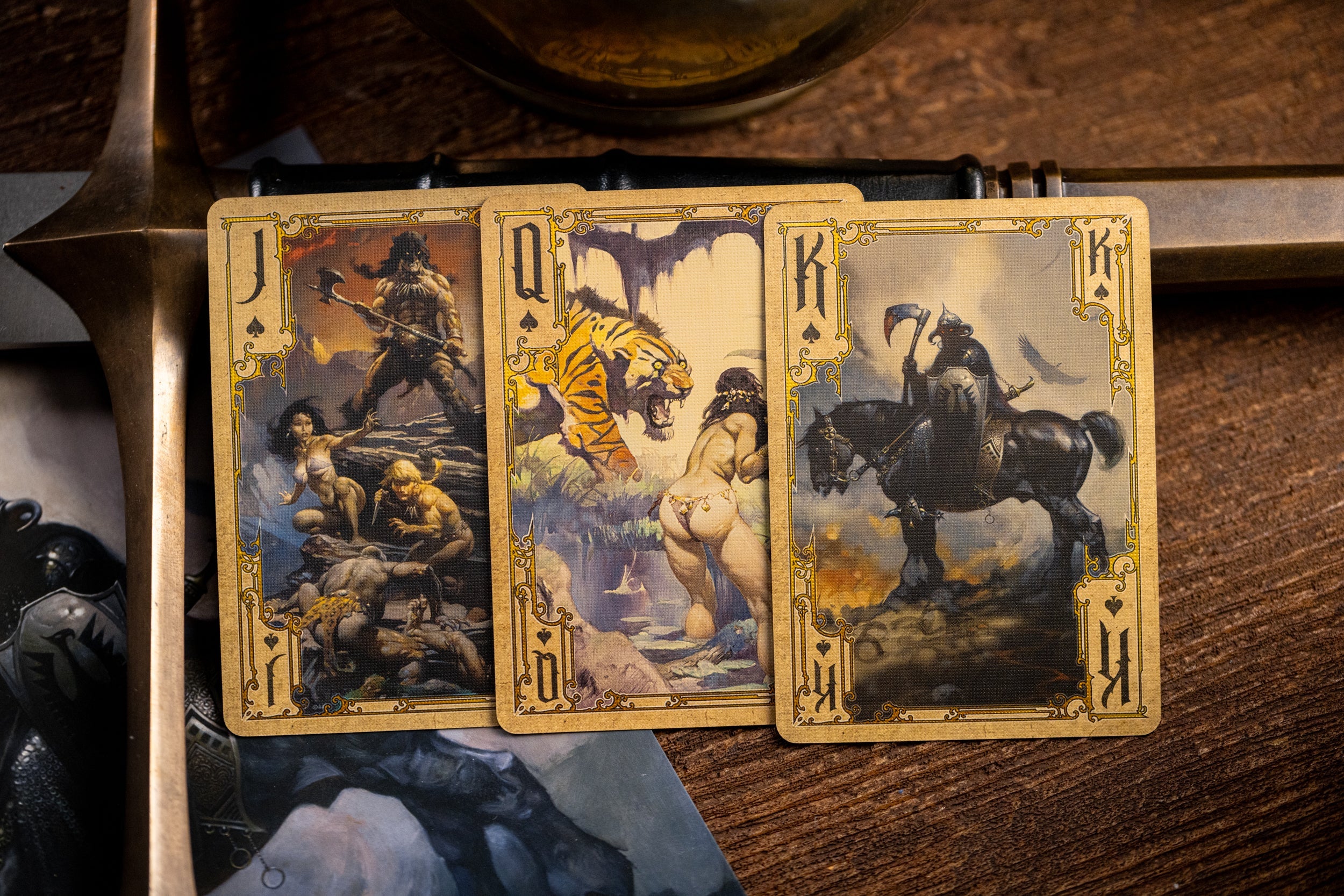 Frazetta Art Museum Playing Cards - Premium Painting Edition | Collectible Card Deck for Poker, Magic Tricks & Game Nights | Perfect Gift for Art Lovers & Card Game Enthusiasts