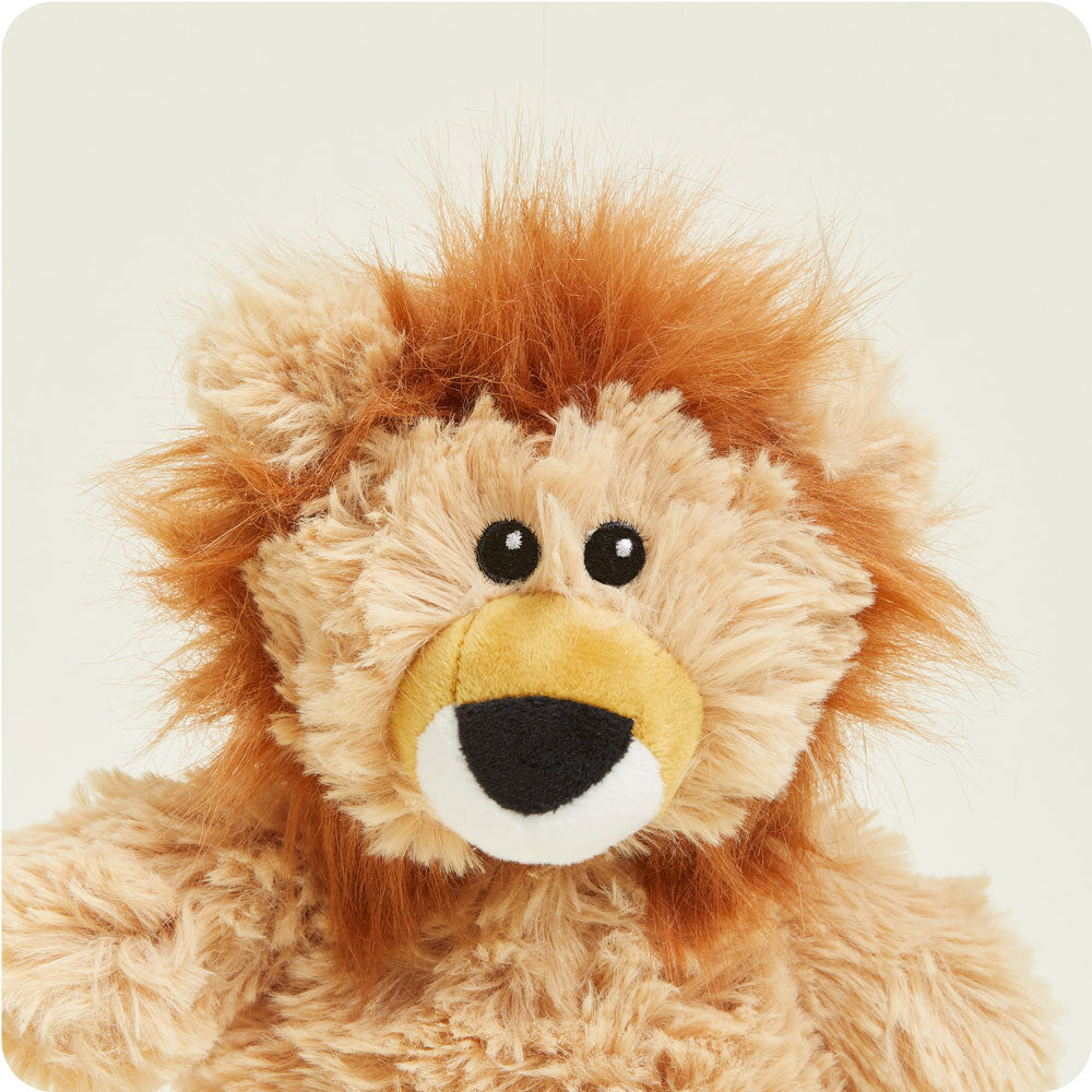 Lion Warmies Junior - Soft Plush Microwaveable Stuffed Animal for Kids | Perfect for Bedtime, Relaxation & Comfort Gifts
