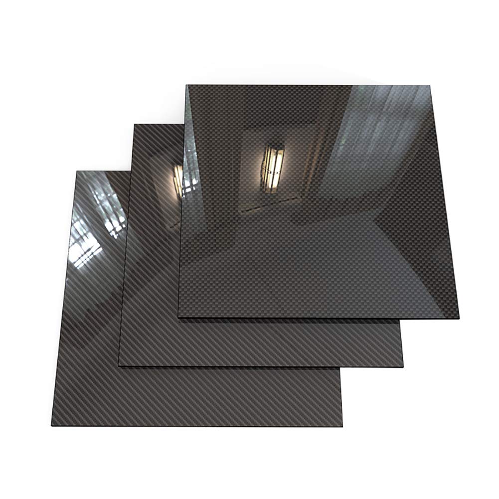 3K Carbon Fiber Sheet - 0.5mm to 6mm Thickness (200mm x 500mm) - High Strength Lightweight Material for RC Drones, UAVs, Model Toys & DIY Projects - Perfect for Aircraft Frames, Car Parts & Engineering Prototypes