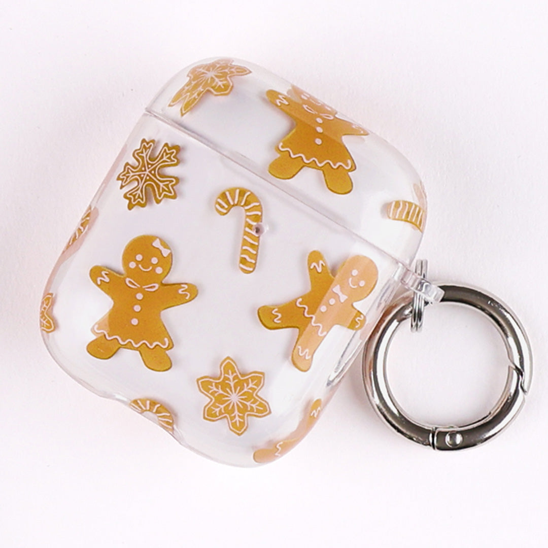 Festive Holiday Gingerbread AirPod Case - Cute Christmas Design for AirPods 1/2/3 & Pro - Perfect for Gifts, Travel & Winter Decorations