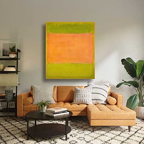 Mark Rothko Untitled 11 Abstract Art Print - 8x10 Inch (20x25cm) Unframed Canvas Wall Decor for Living Room, Bedroom, Bathroom - Modern Home & Office Decoration