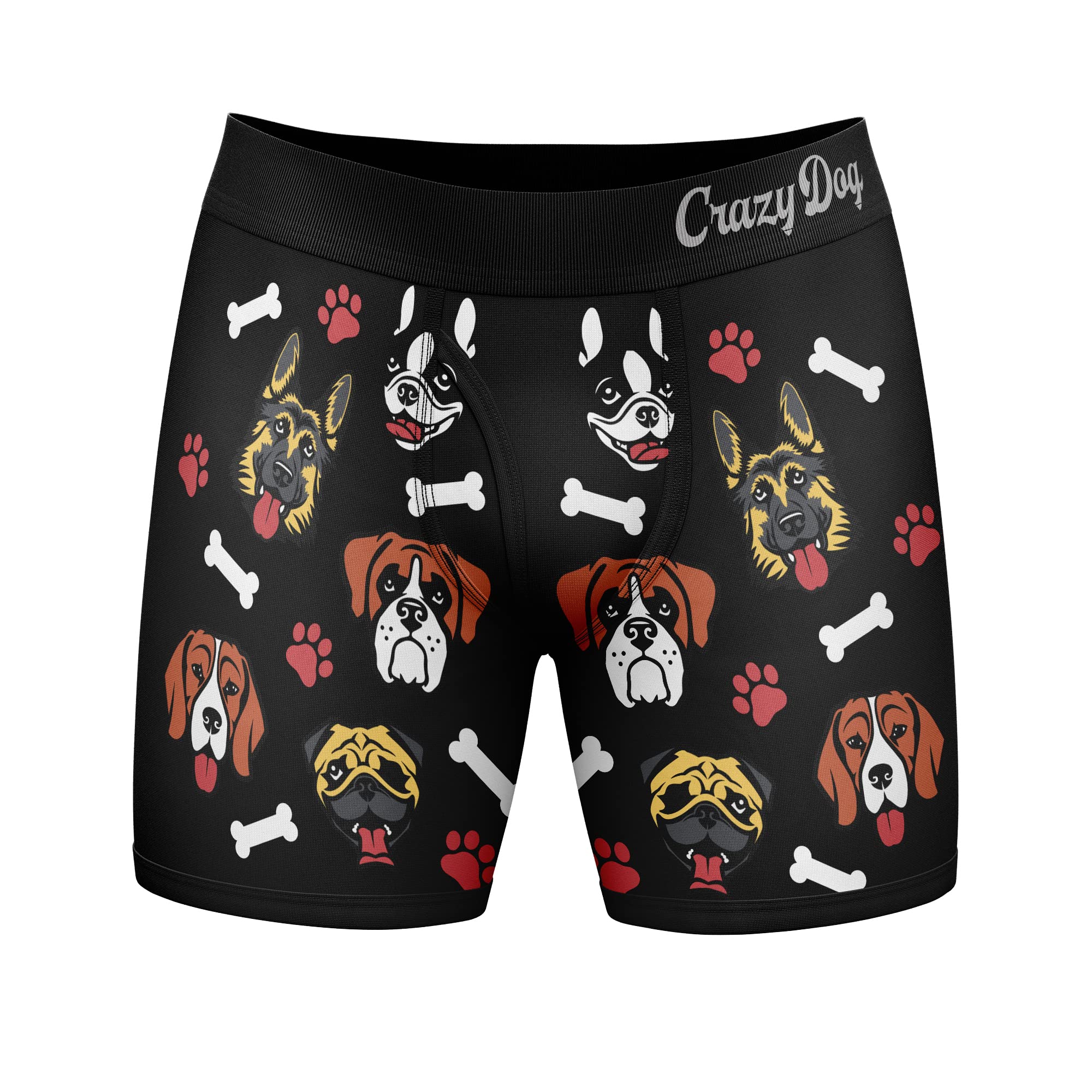 Funny Crazy Dog T-Shirts for Men - Cool Novelty Boxer Briefs with 'I Like Dogs And Maybe 3 People' Saying | Perfect for Dog Lovers & Casual Wear