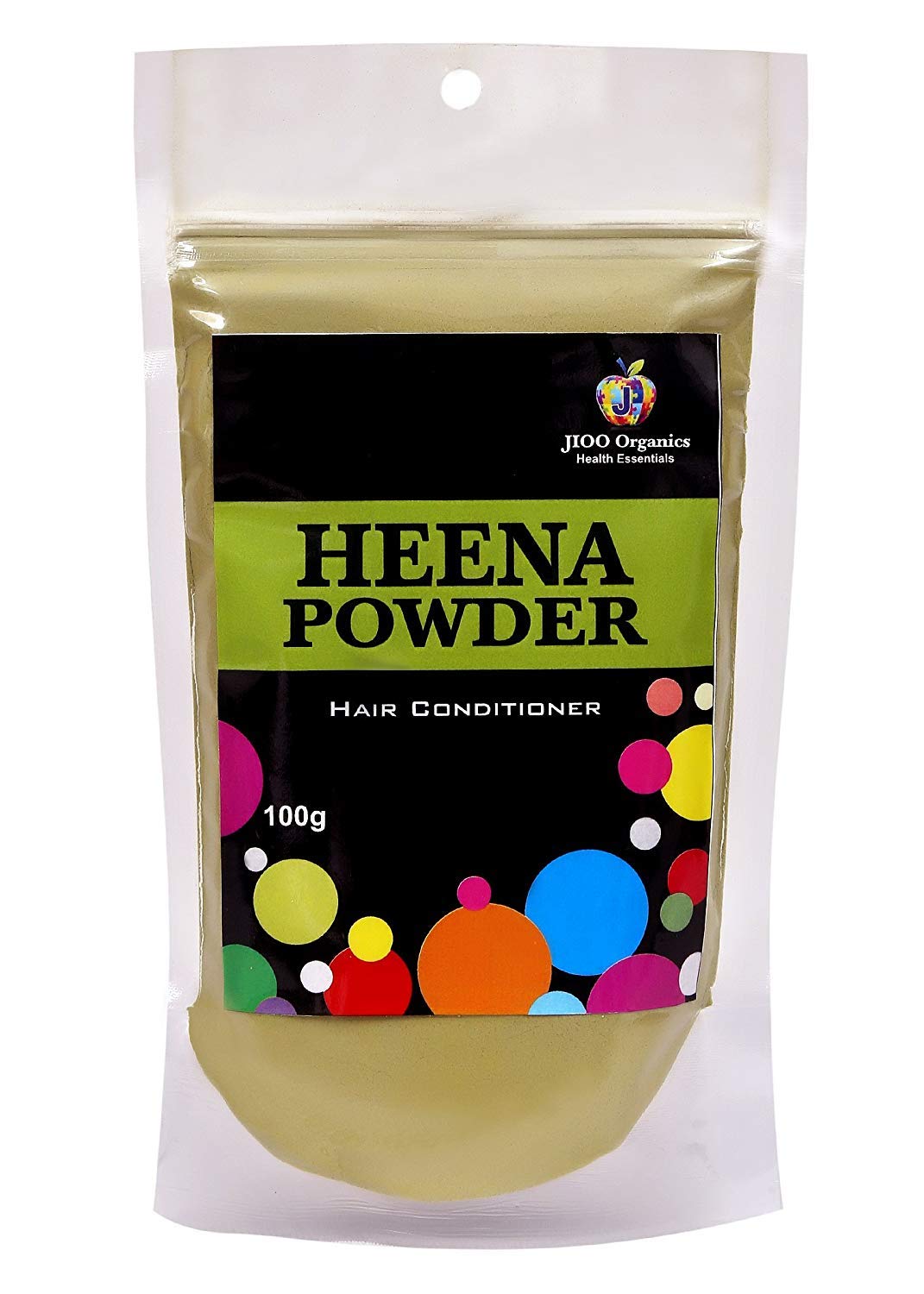 Jioo Organics 100% Pure Natural Henna Powder for Hair & Skin | Herbal Hair Dye & Mehndi Tattoo | Organic Hari Mehandi Powder with Henna Attar (100g) - Safe for DIY Hair Coloring, Bridal Mehndi & Body Art