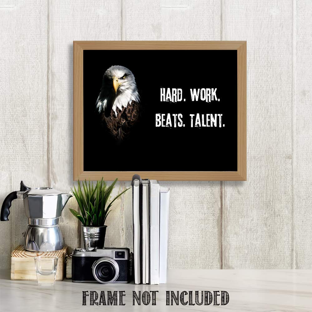 TJ Originals - Buddhist Inspirational Wall Art Print 'Do Not Dwell in the Past' | 11x14 Unframed Spiritual Decor for Home & Office | Zen Meditation Room Decor | Printed in USA (American Eagle) | Perfect for Living Room, Bedroom & Yoga Studio