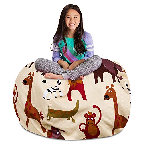 Canvas Jungle Animals on Tan