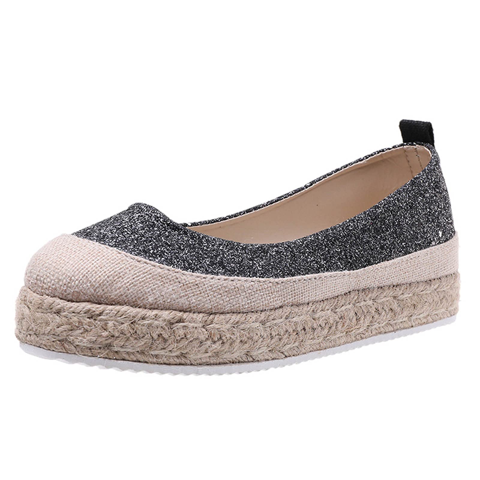 Phylmscde Women's Casual Woven Platform Rope Shoes - Breathable Summer Sandals with Arch Support | Perfect for Beach, Vacation & Everyday Wear