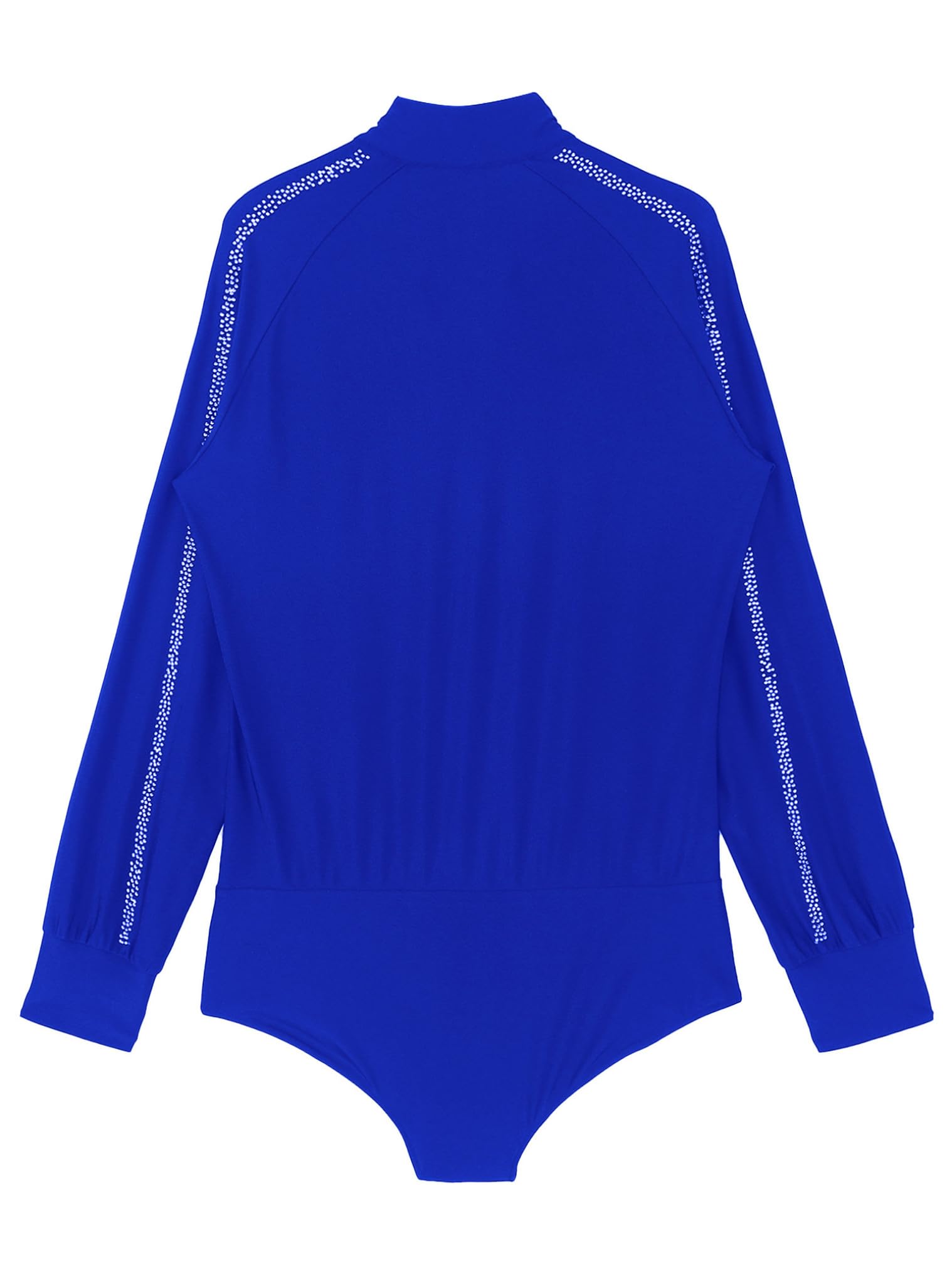 Men's Shiny Latin Tango Dance Shirt - Stretchable Leotard Unitard Bodysuit for Ballroom Dancing | Perfect for Salsa, Tango Performances & Dance Competitions
